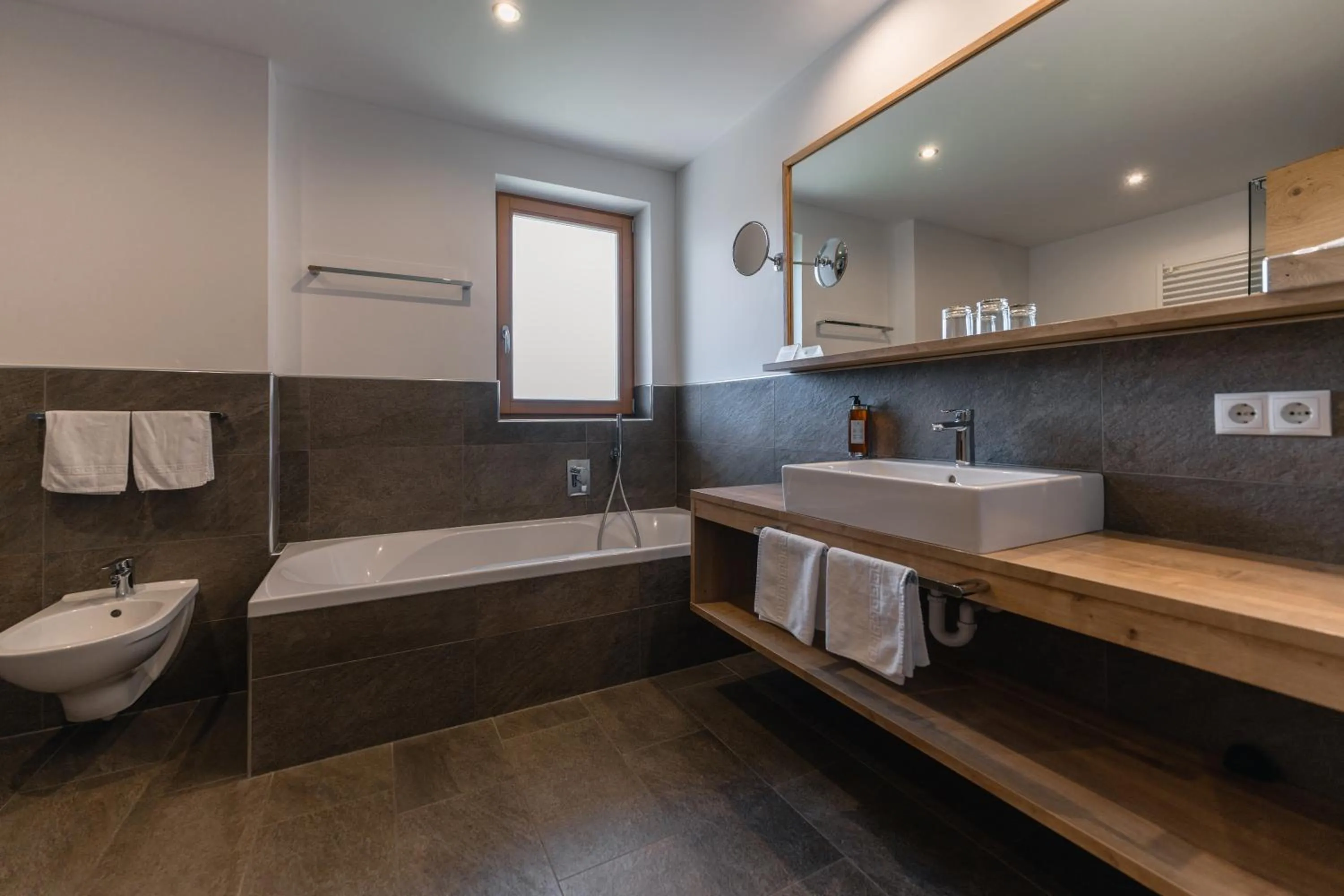 Bathroom in Panoramahotel Huberhof