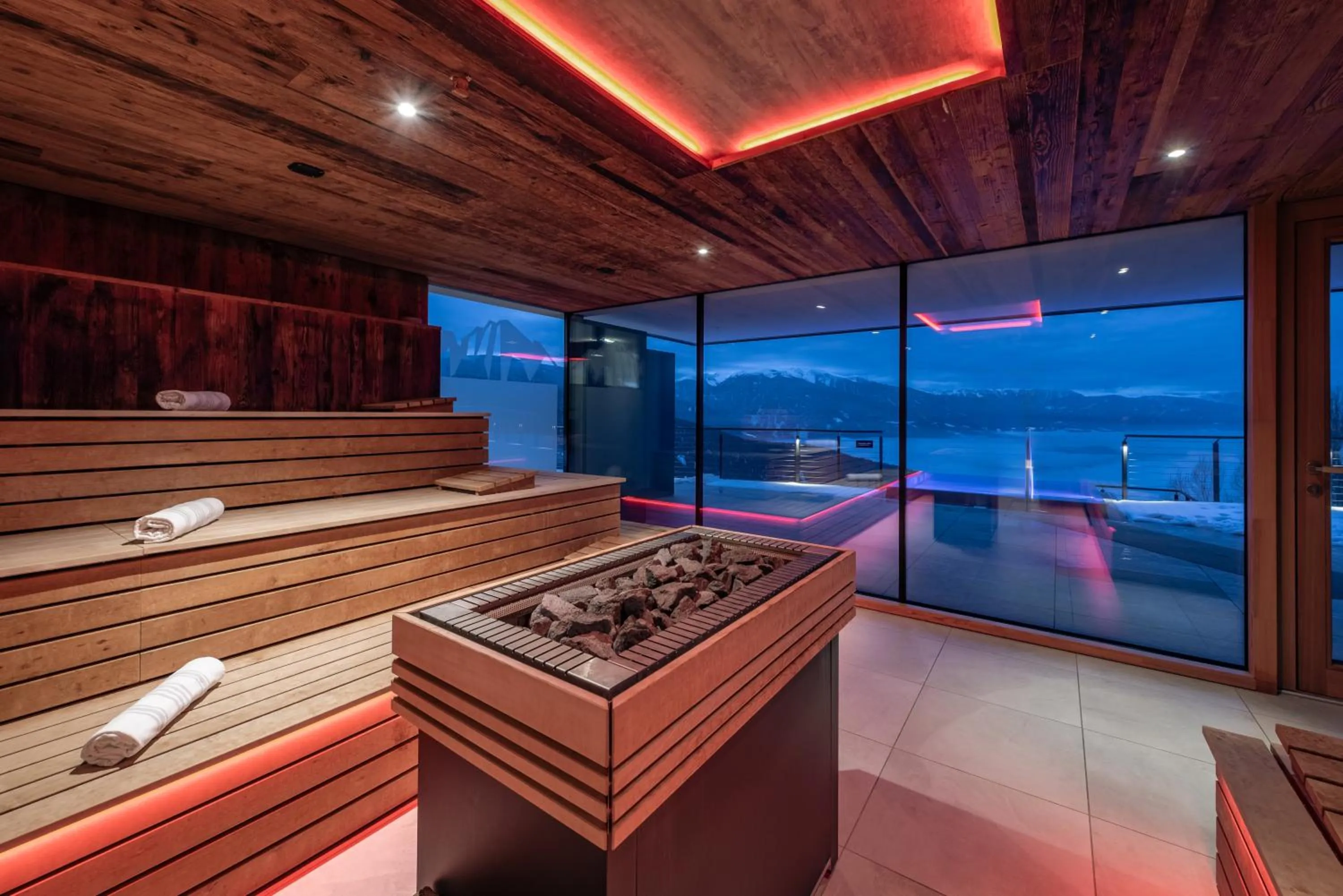 Sauna in Panoramahotel Huberhof