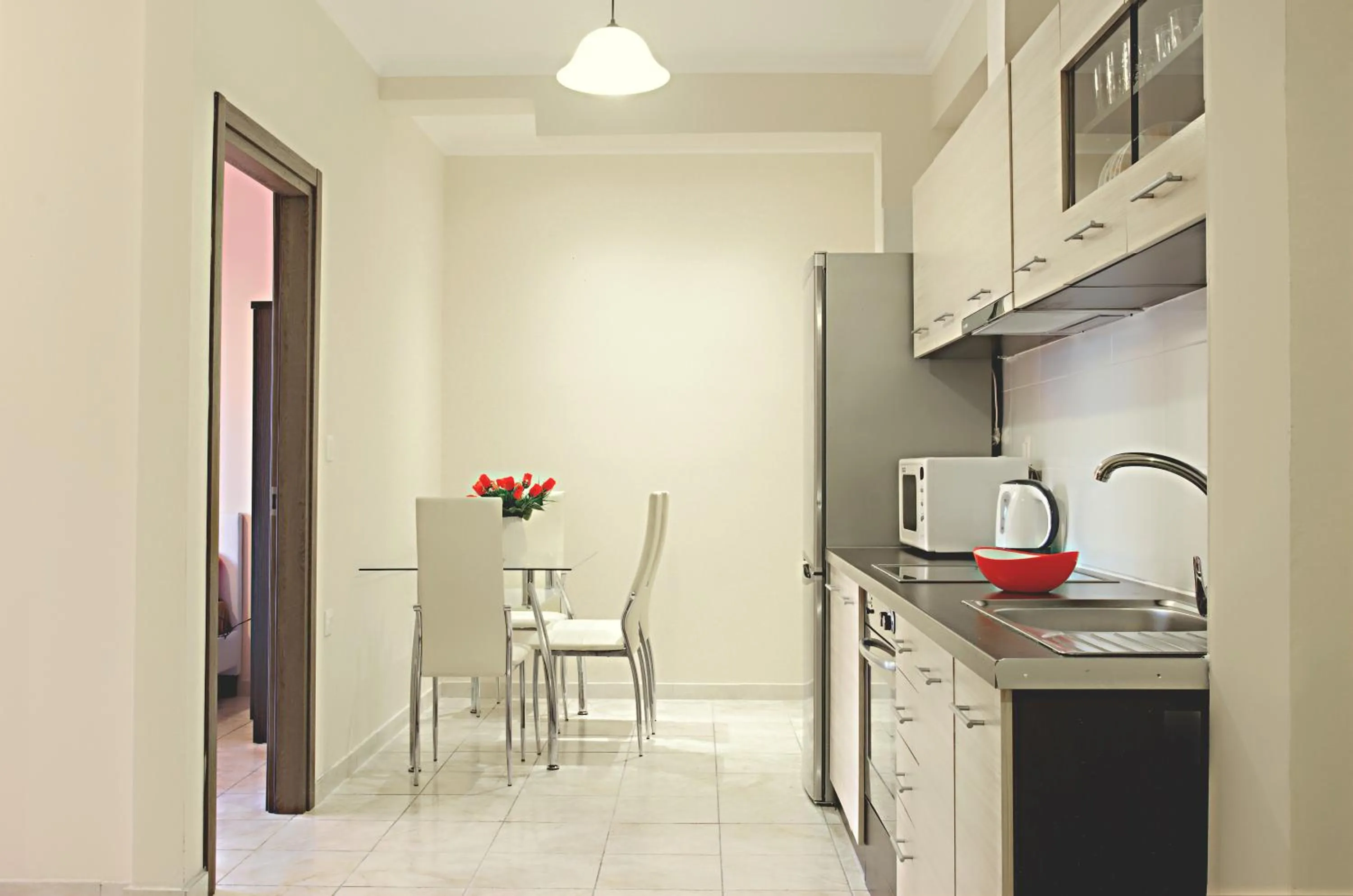 Kitchen or kitchenette in Spiridoula's Apartments Corfu