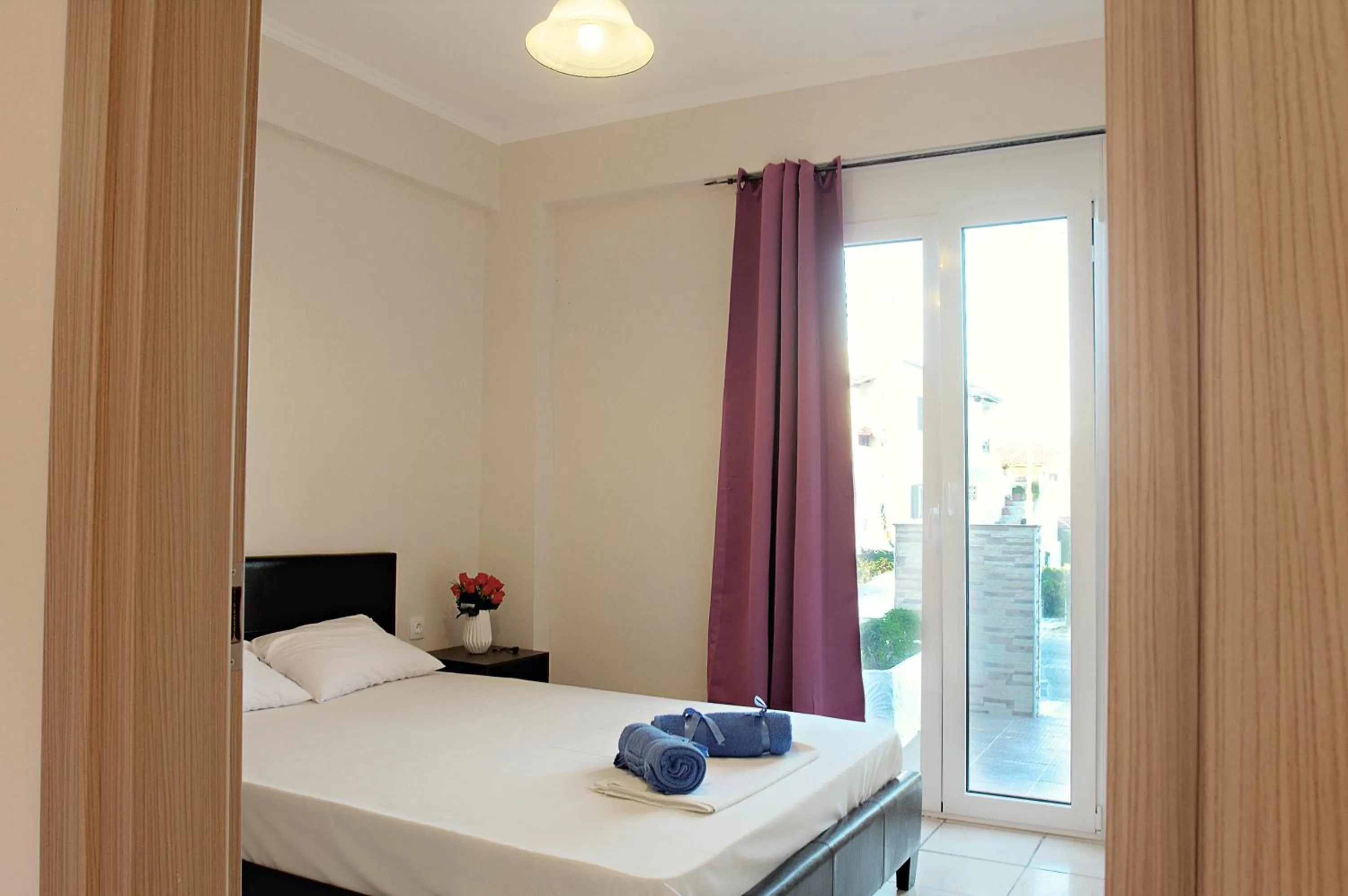 Bedroom, Bed in Spiridoula's Apartments Corfu