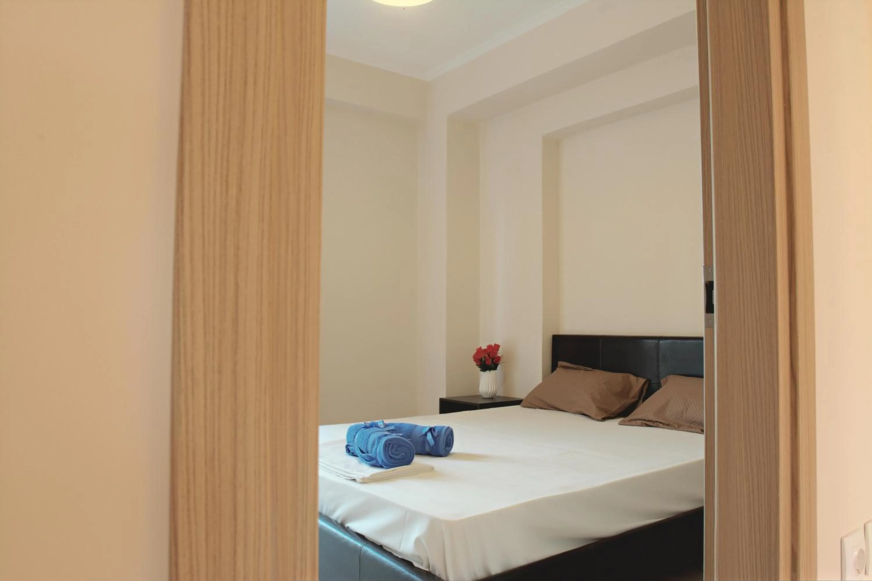 Bedroom, Bed in Spiridoula's Apartments Corfu