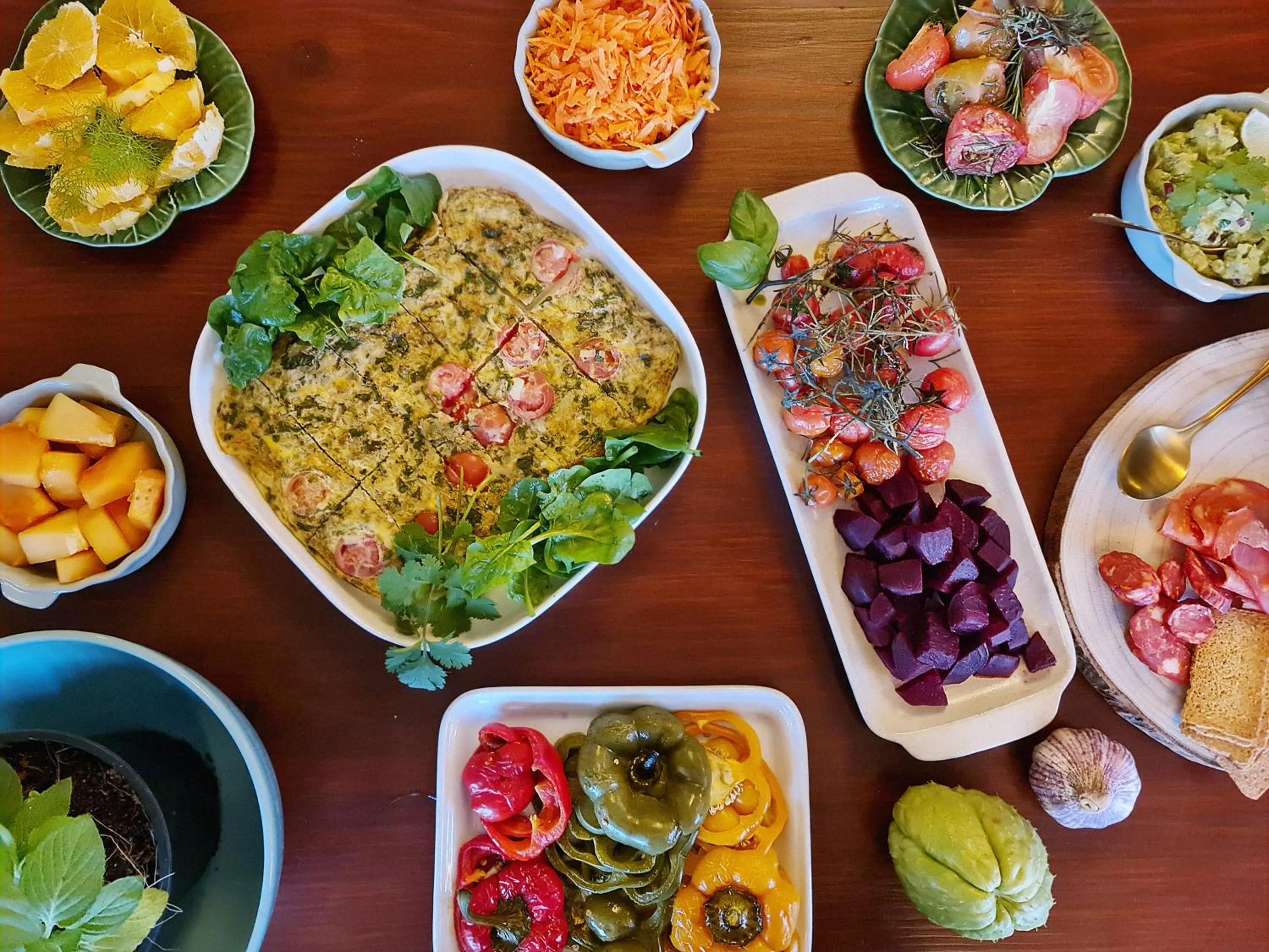 Buffet breakfast in Villa Alto Boutique Hotel