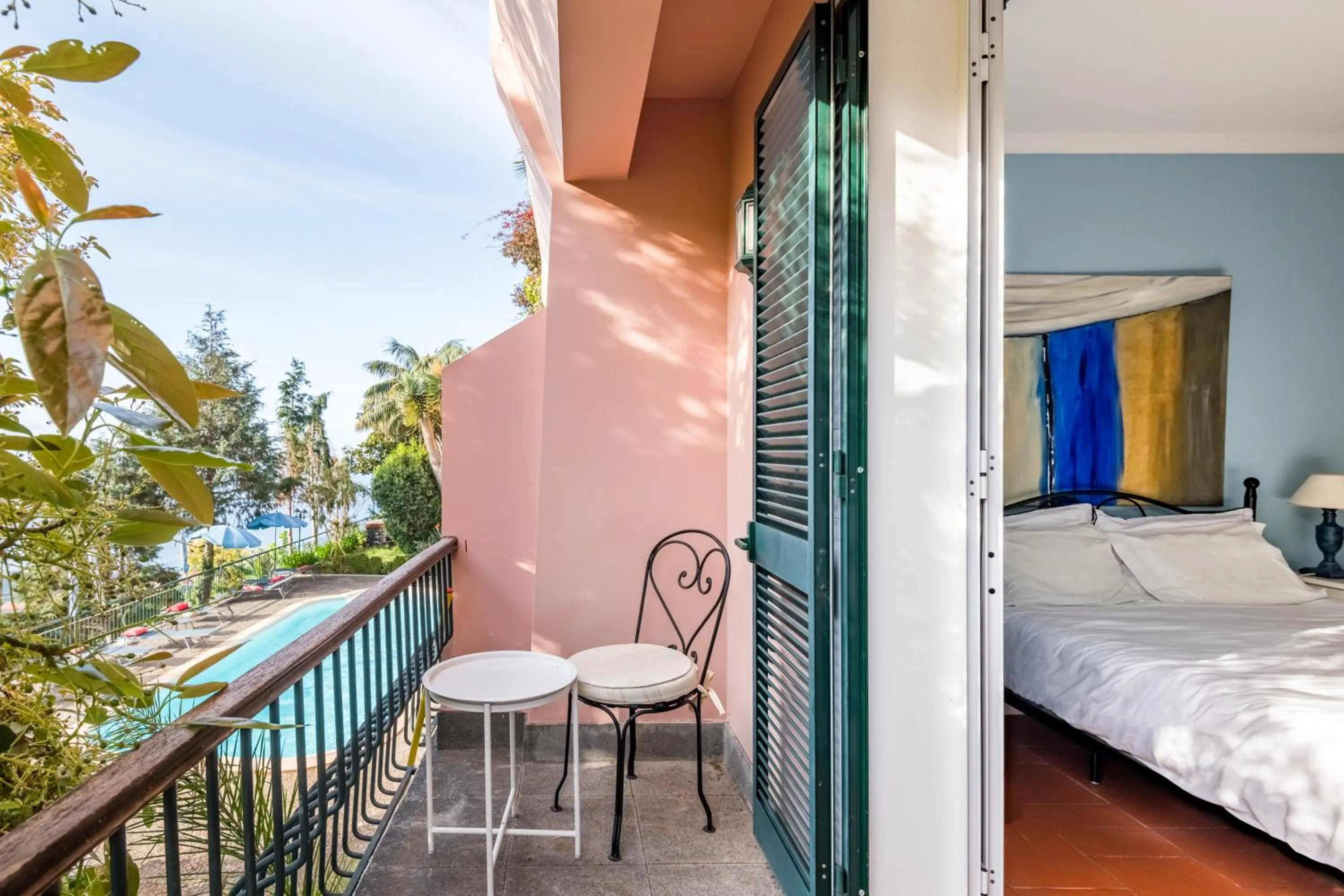 Balcony/Terrace, Bed in Villa Alto Boutique Hotel