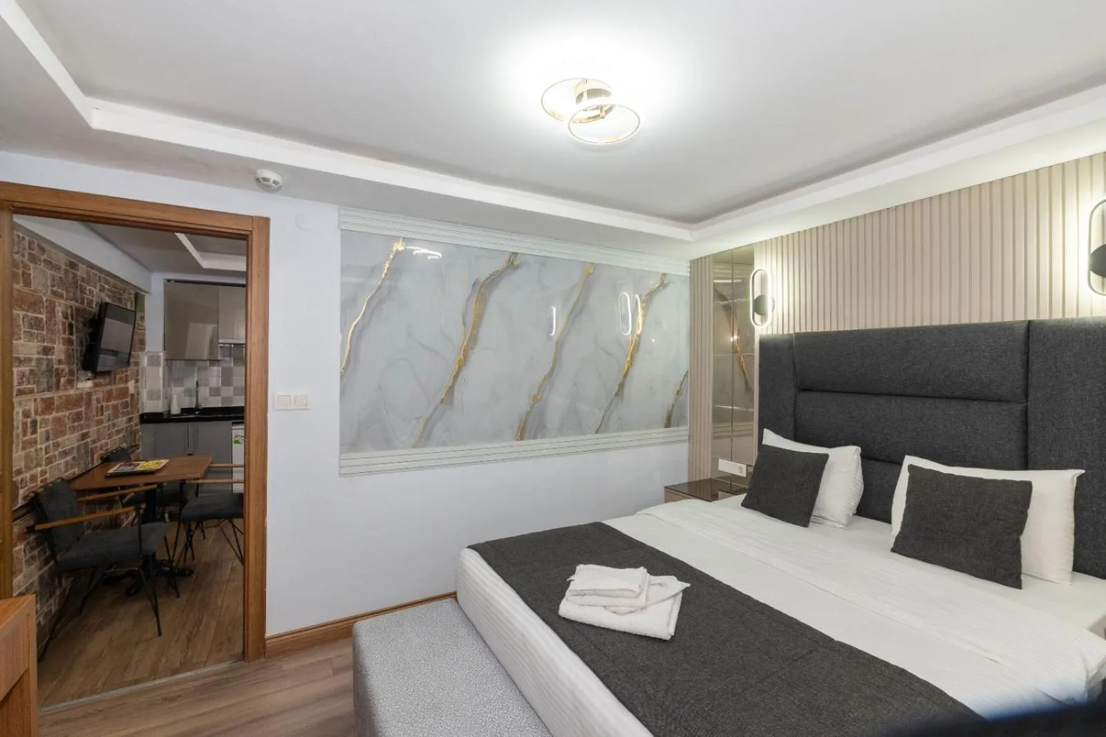 Seating area in T-Square Residence