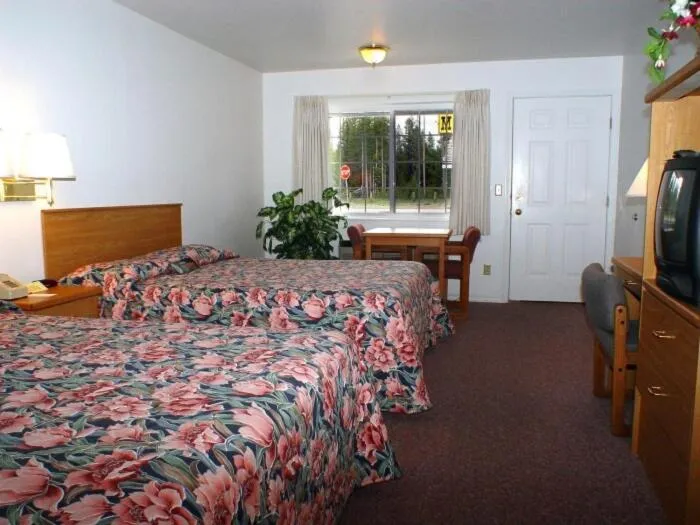 Photo of the whole room, Bed in Dude & Roundup
