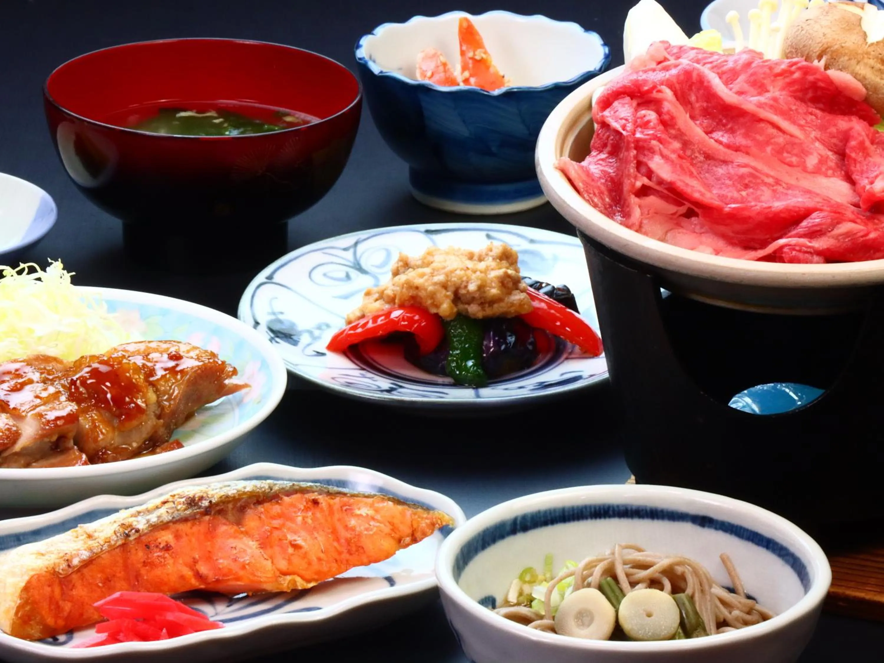 Food close-up in Minshuku Miyama