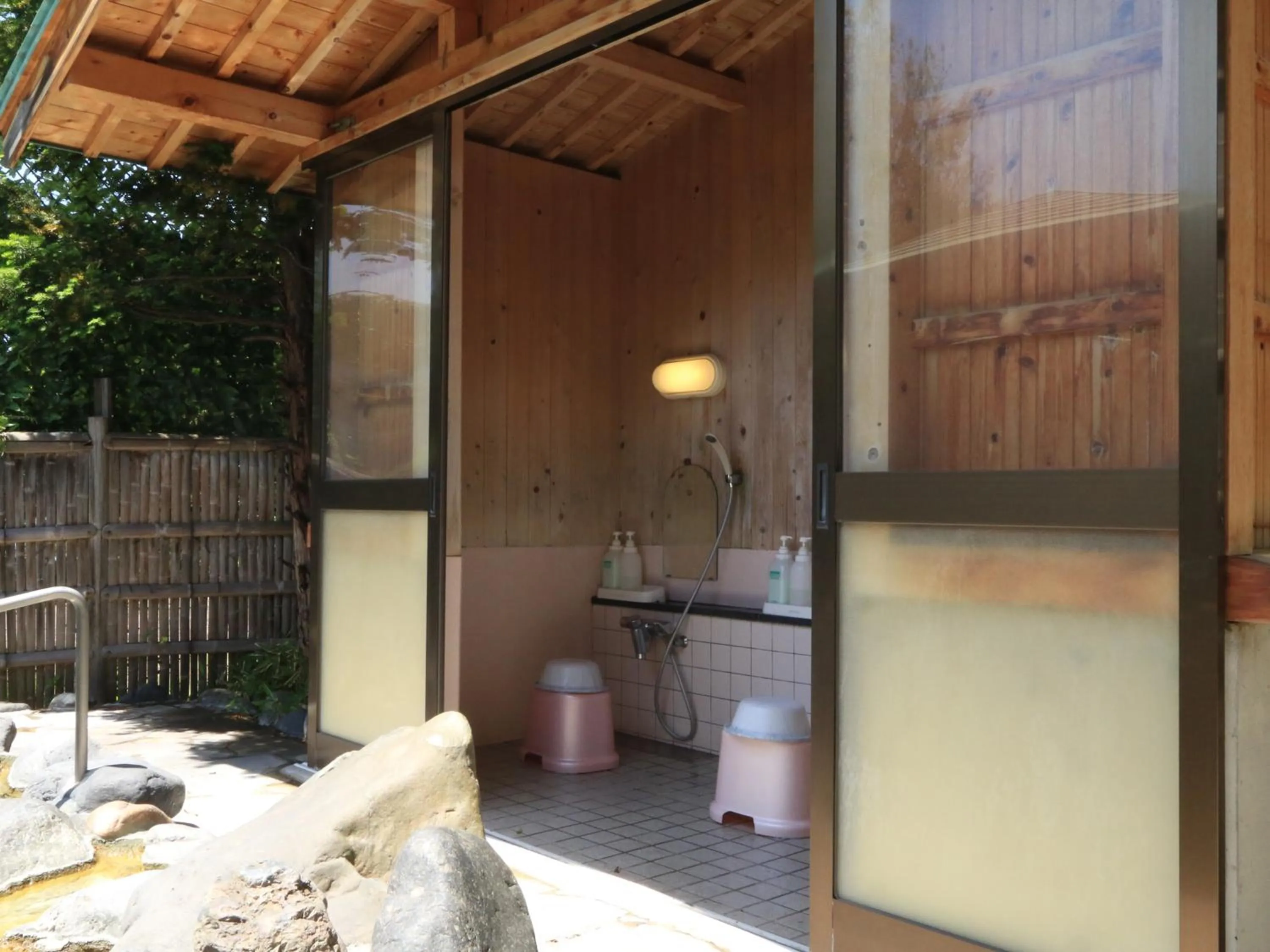 Hot Spring Bath in Minshuku Miyama
