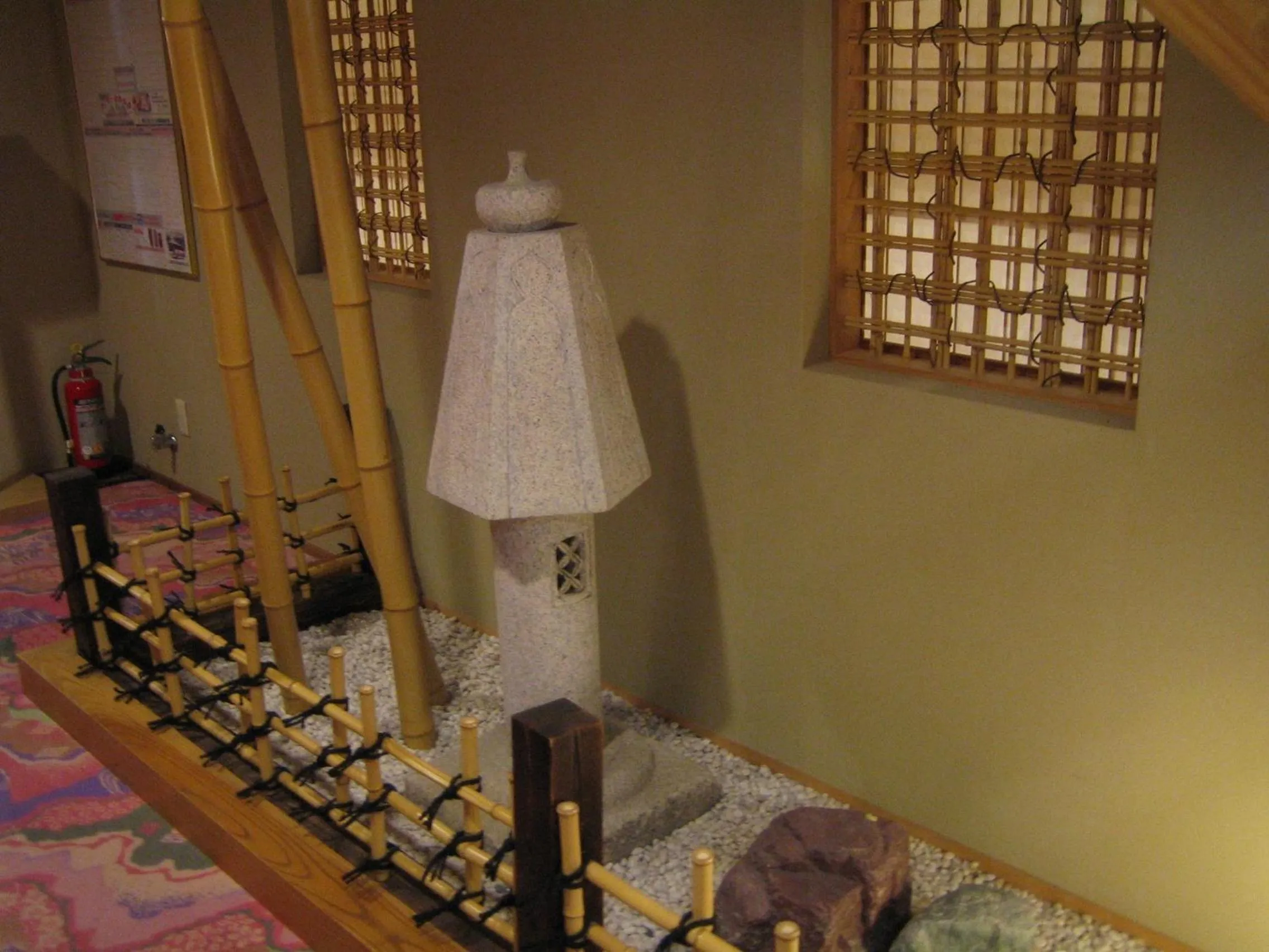 Decorative detail, Bed in Yudanaka Tawaraya Ryokan