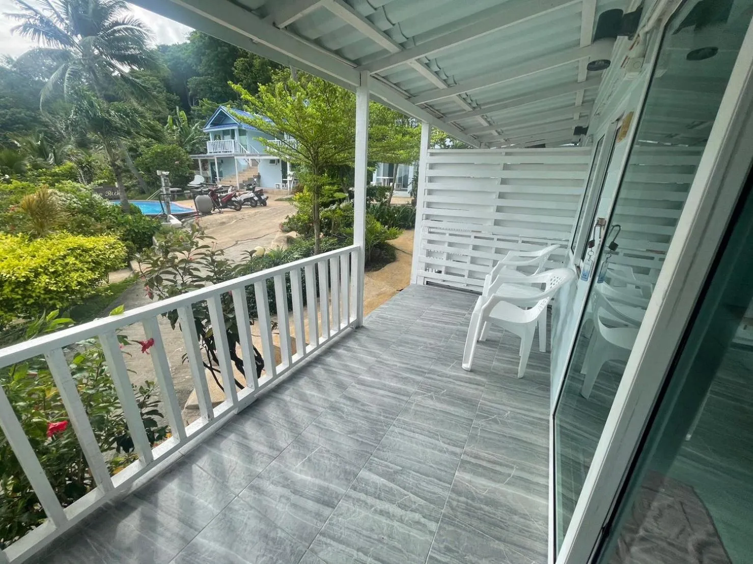 Patio in Naiharn On The Rock Resort Phuket