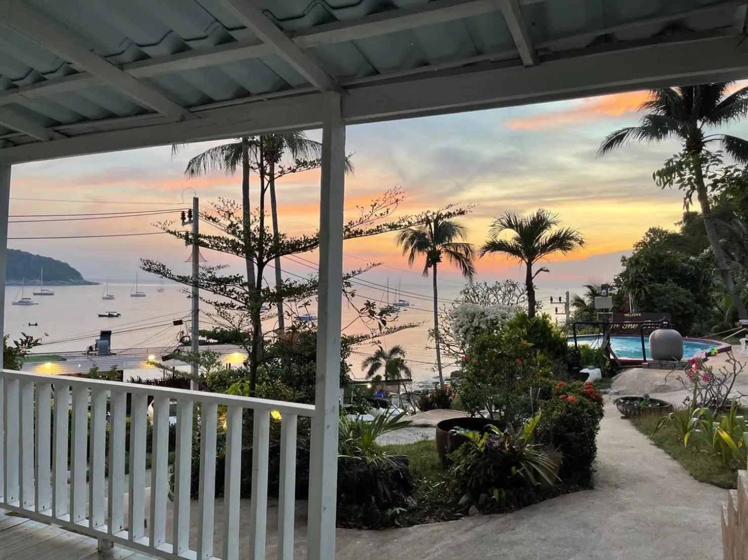 Patio in Naiharn On The Rock Resort Phuket