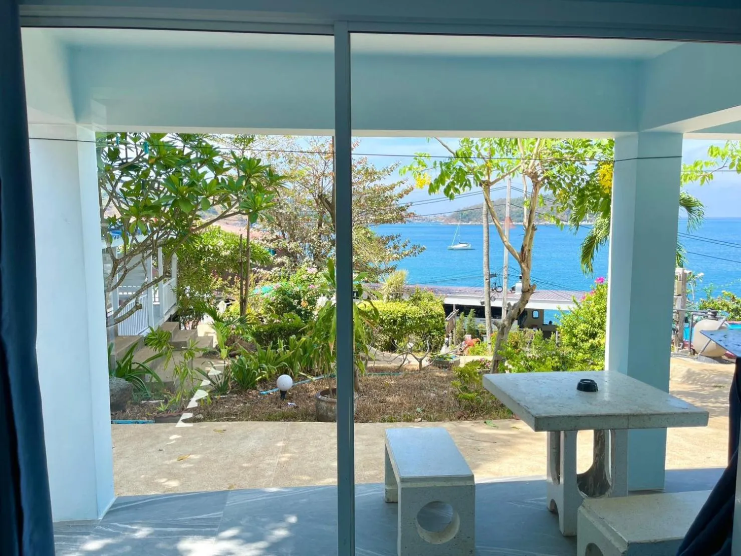 Patio in Naiharn On The Rock Resort Phuket