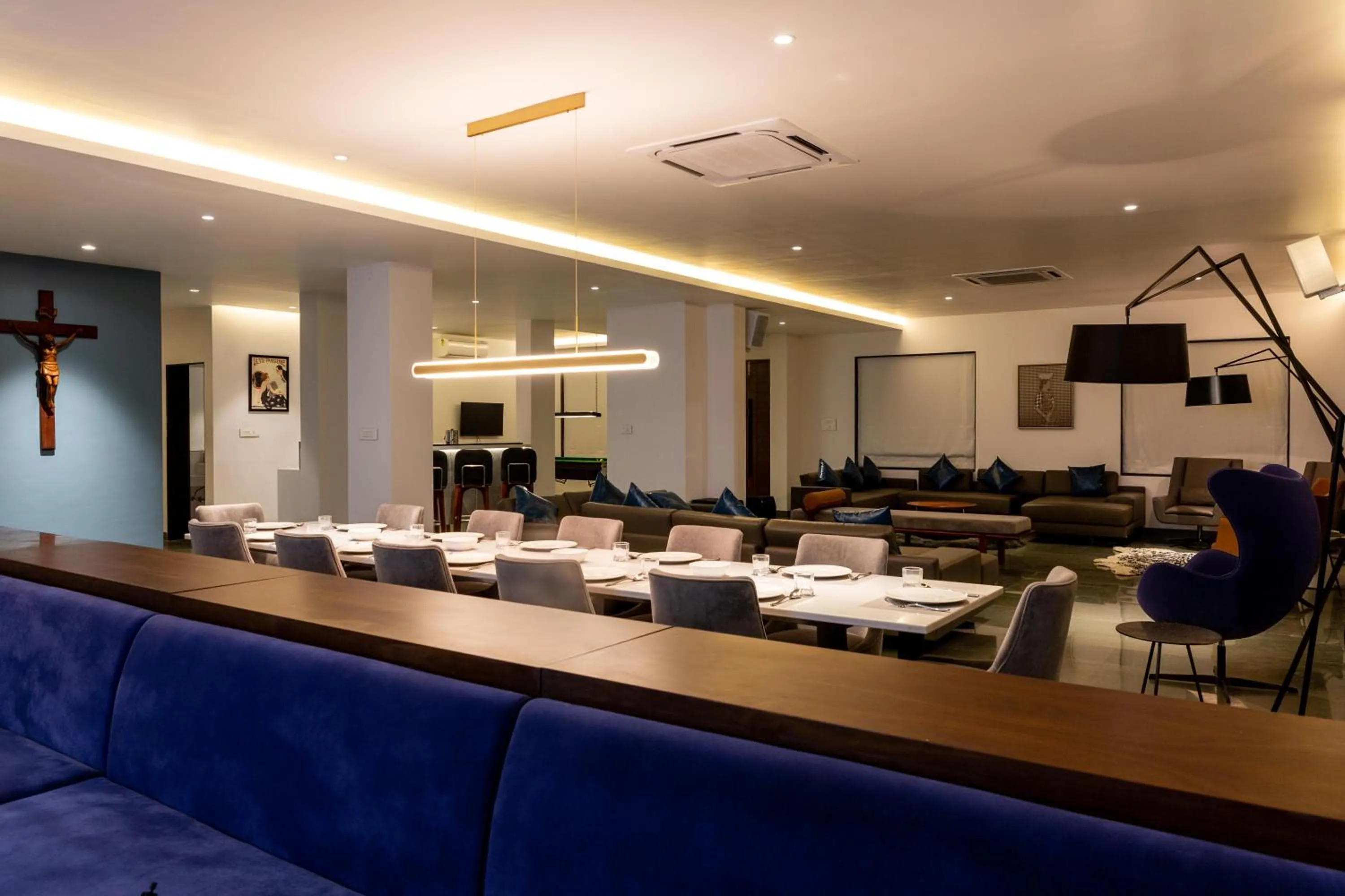 Seating area in Ashore by Vista, Beachfrom 6BHK, ultra luxurious with Infinity pool, SPA at Morjim