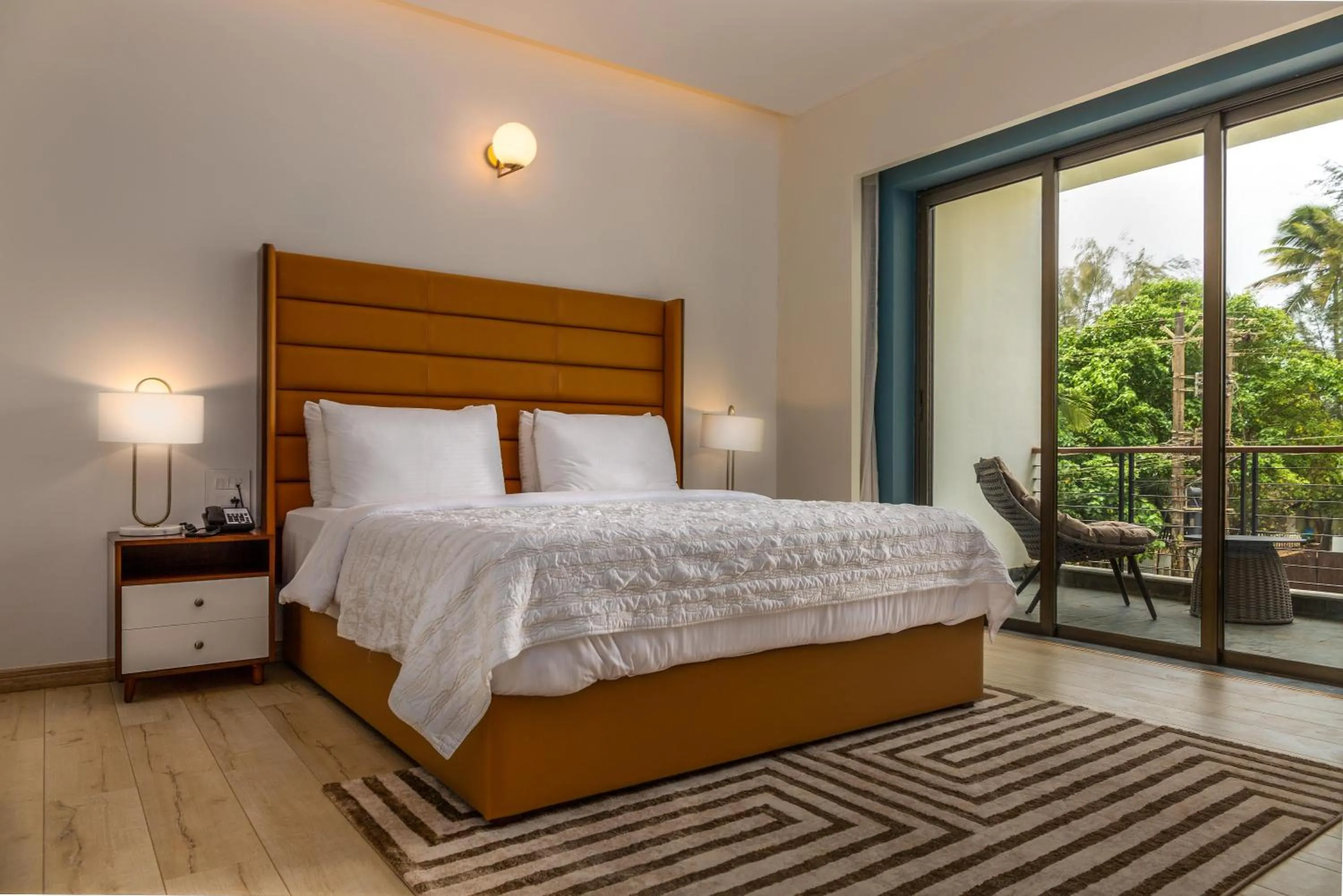 Bedroom, Bed in Ashore by Vista, Beachfrom 6BHK, ultra luxurious with Infinity pool, SPA at Morjim