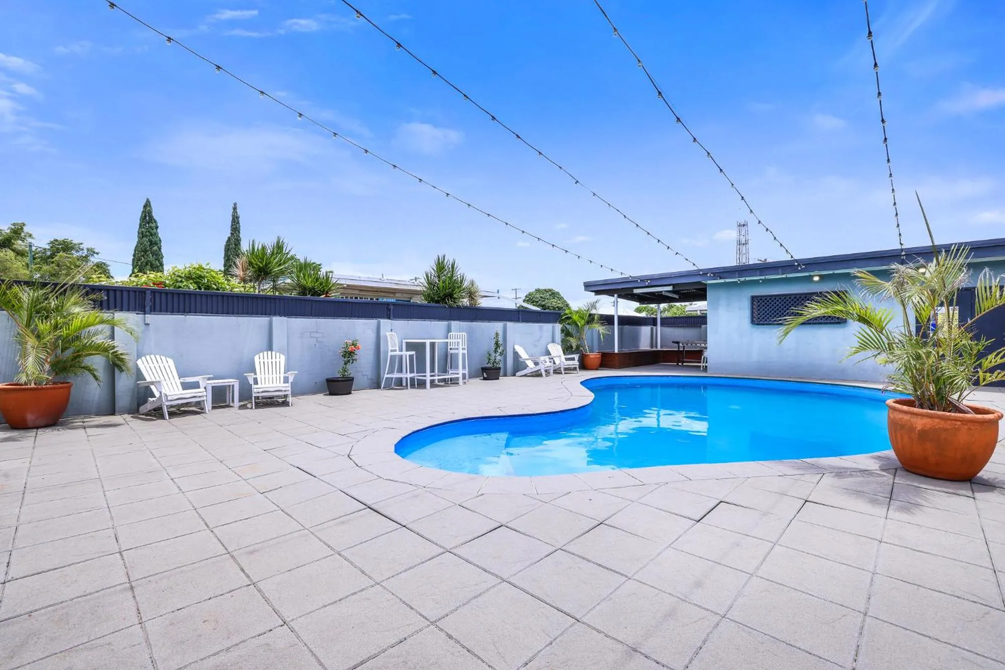 Pool view in Acacia Motor Inn
