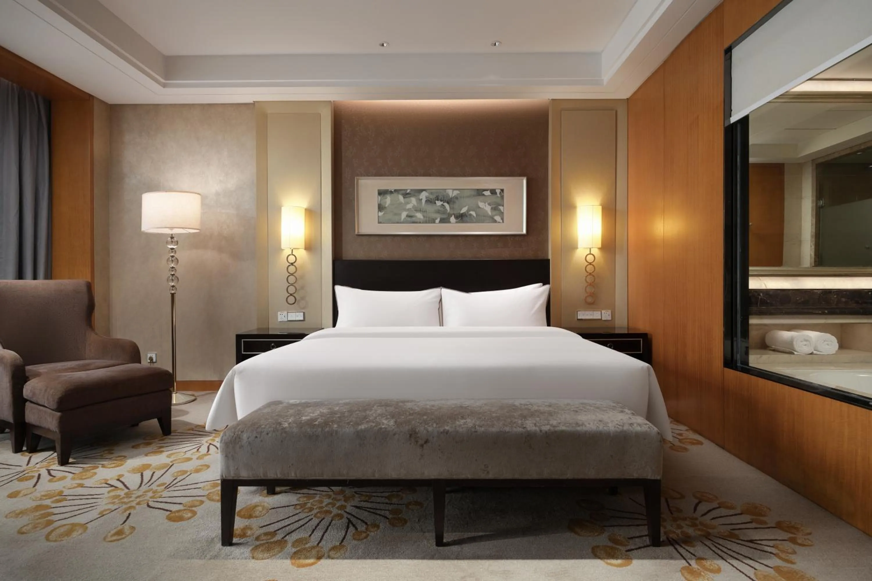 Bed in The Westin Hefei Baohe