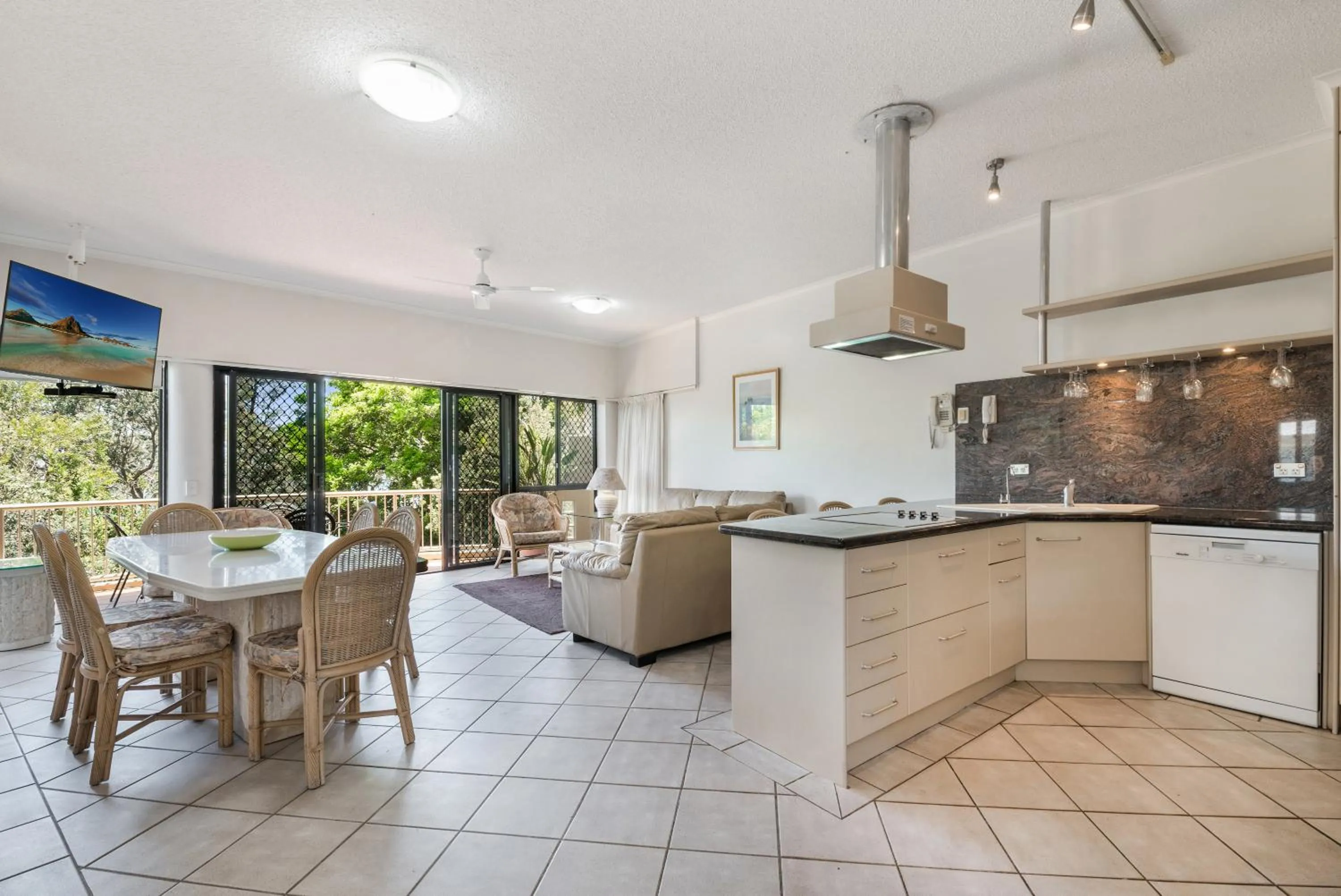 Living room in Mirra Chana Beachfront Apartments Mooloolaba