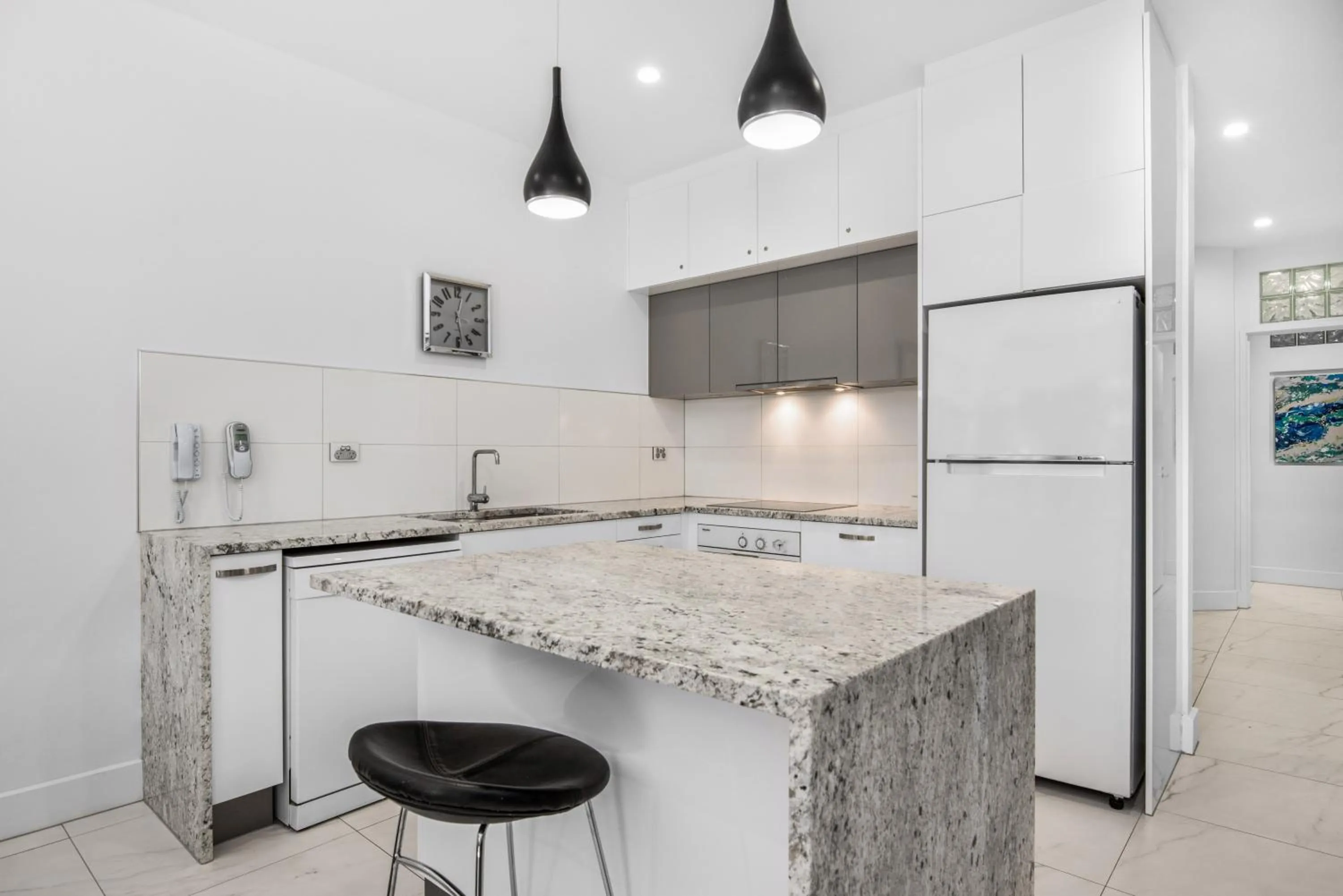 kitchen in Mirra Chana Beachfront Apartments Mooloolaba