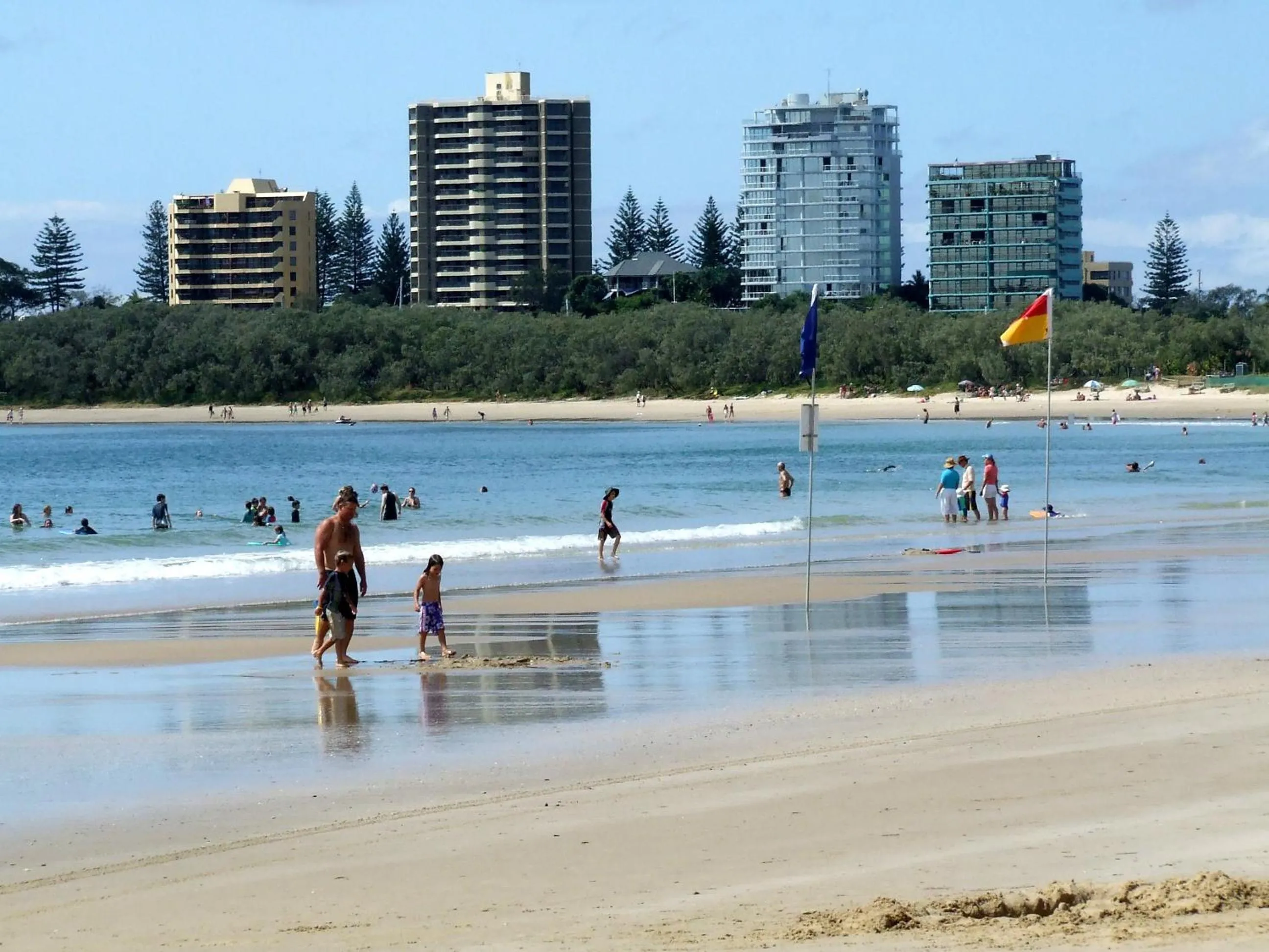 Beach in Mirra Chana Beachfront Apartments Mooloolaba