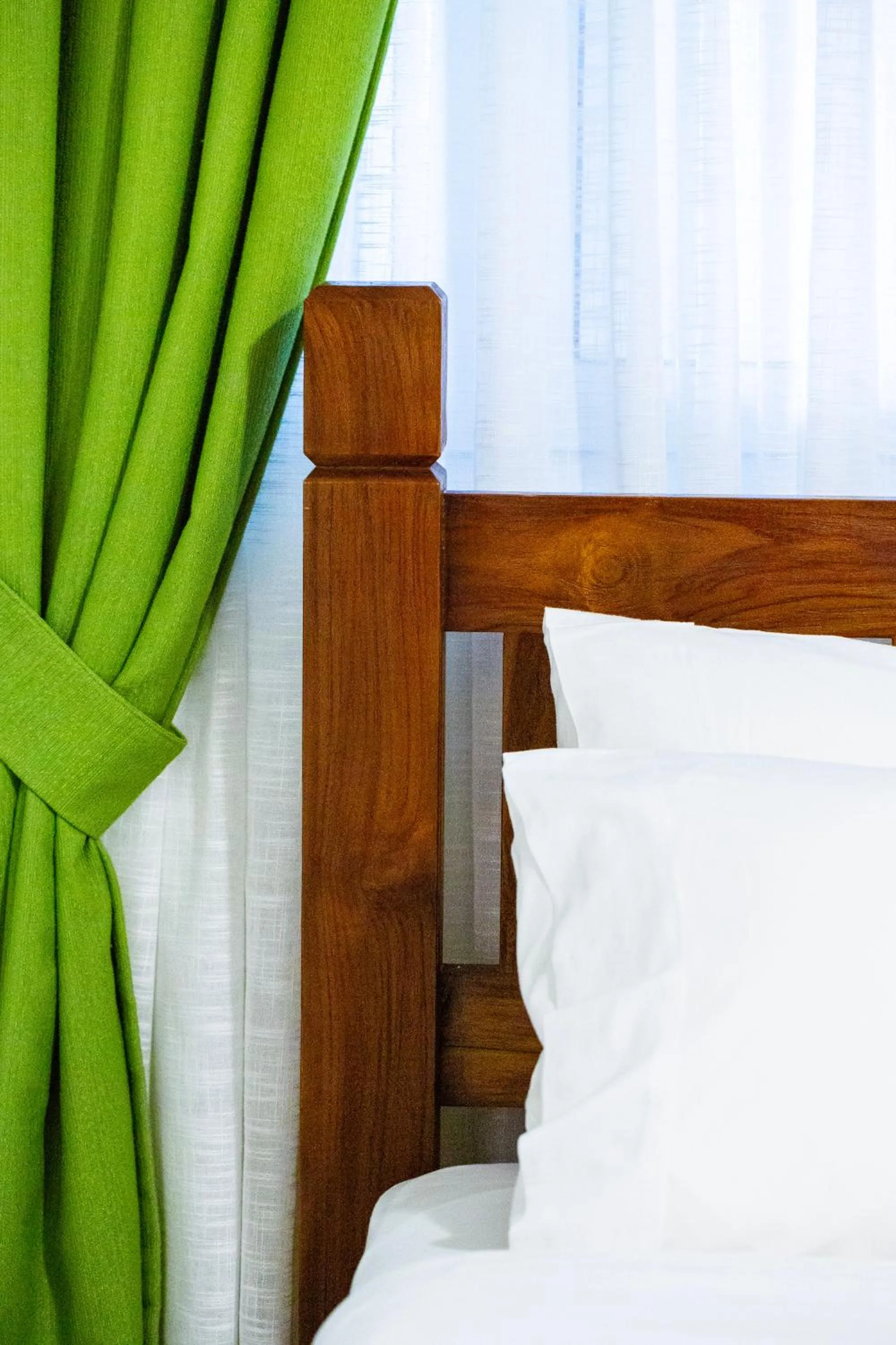 Bed in Kastro Apartments