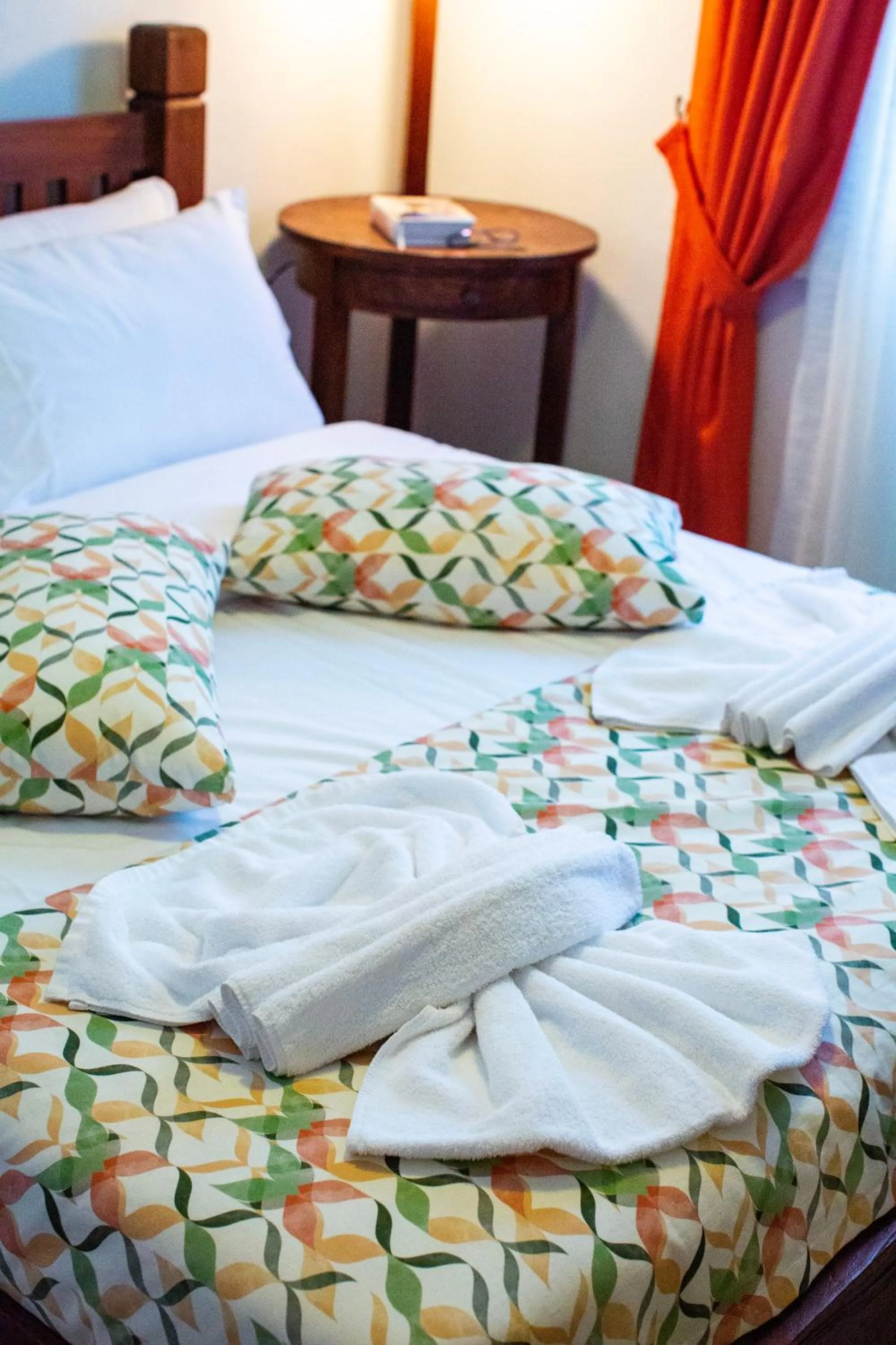 Bed in Kastro Apartments