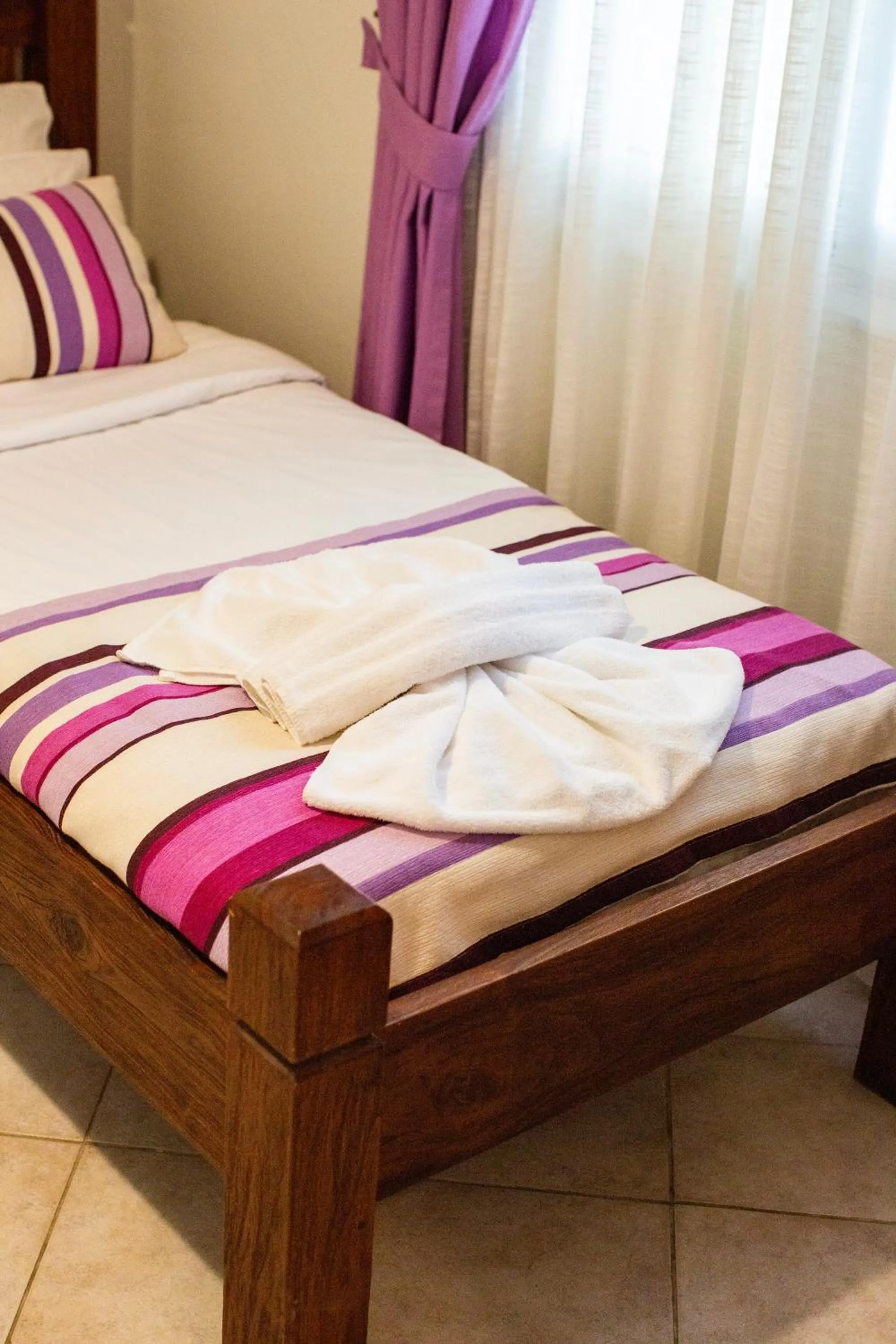 Bed in Kastro Apartments