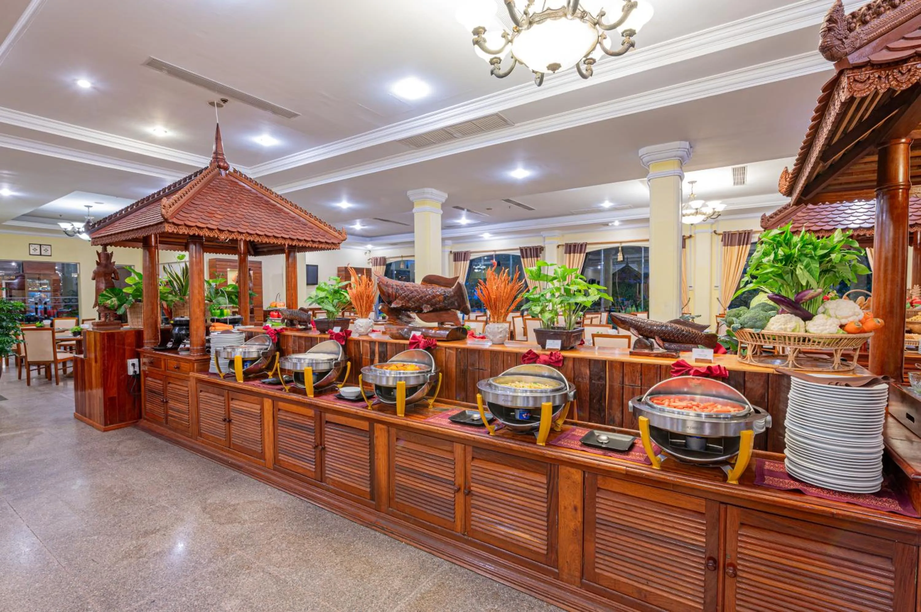 Buffet breakfast in Somadevi Angkor Premium