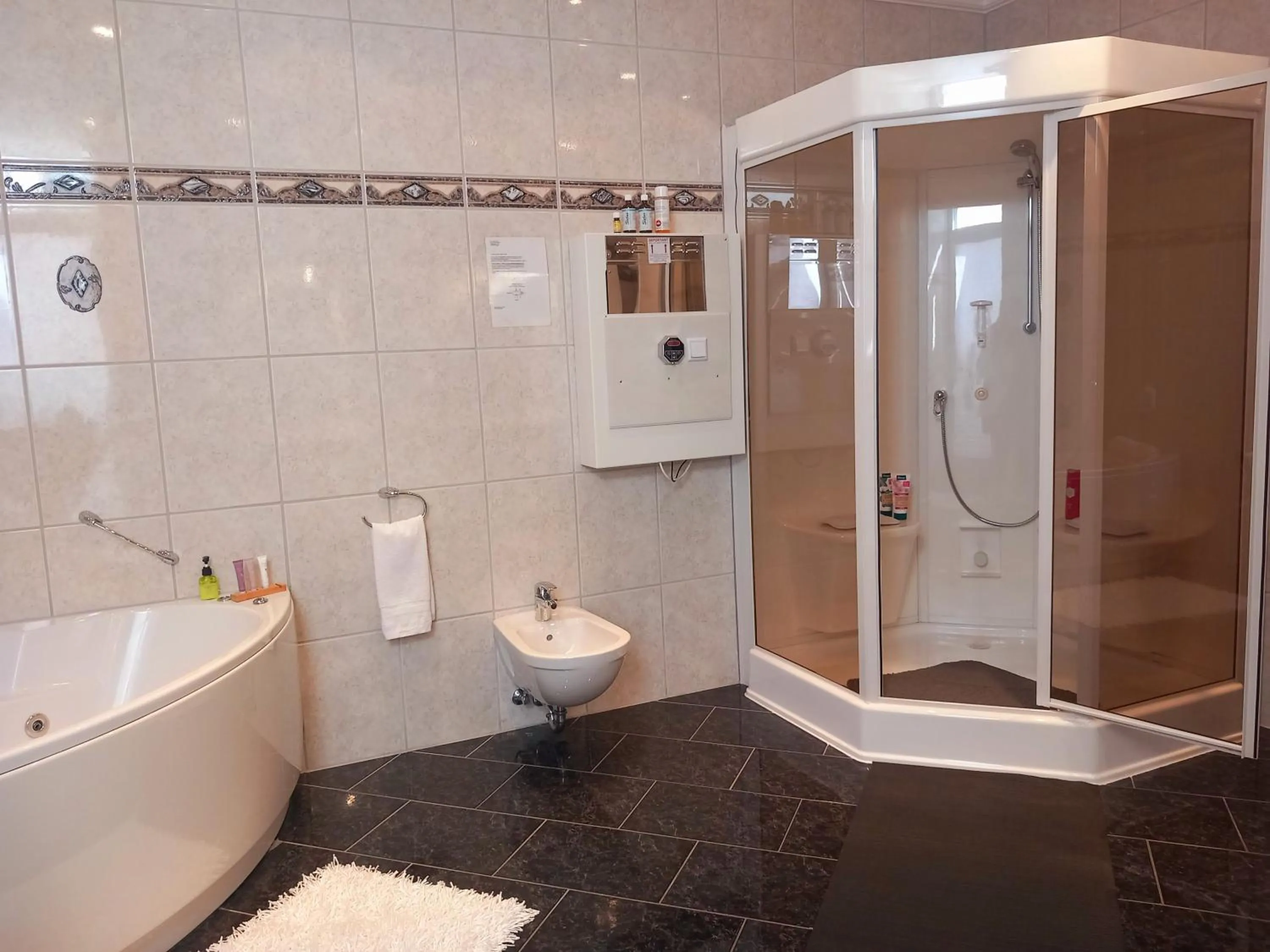 Shower in Hotel Schloßschenke