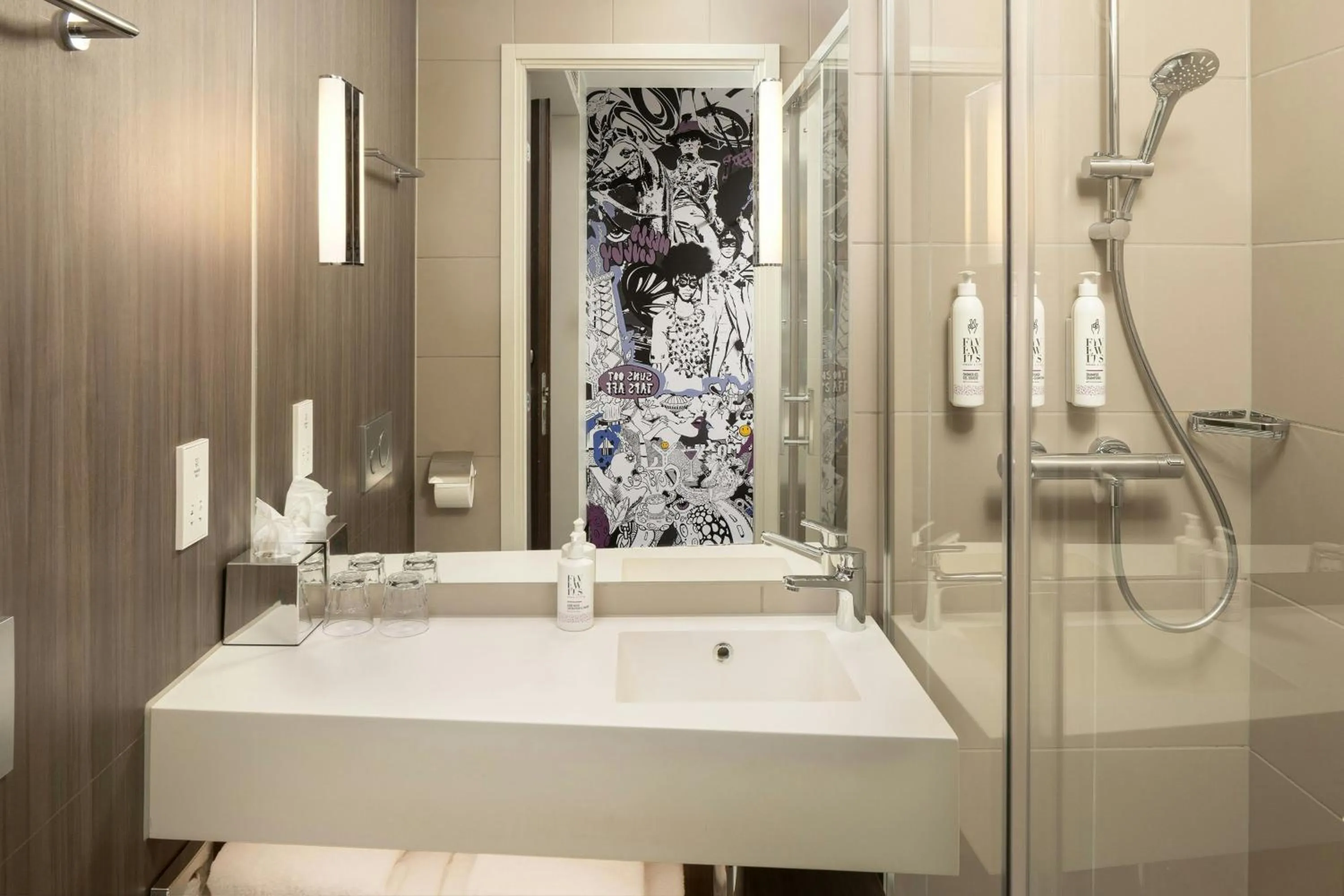 Bathroom in Moxy Glasgow Merchant City