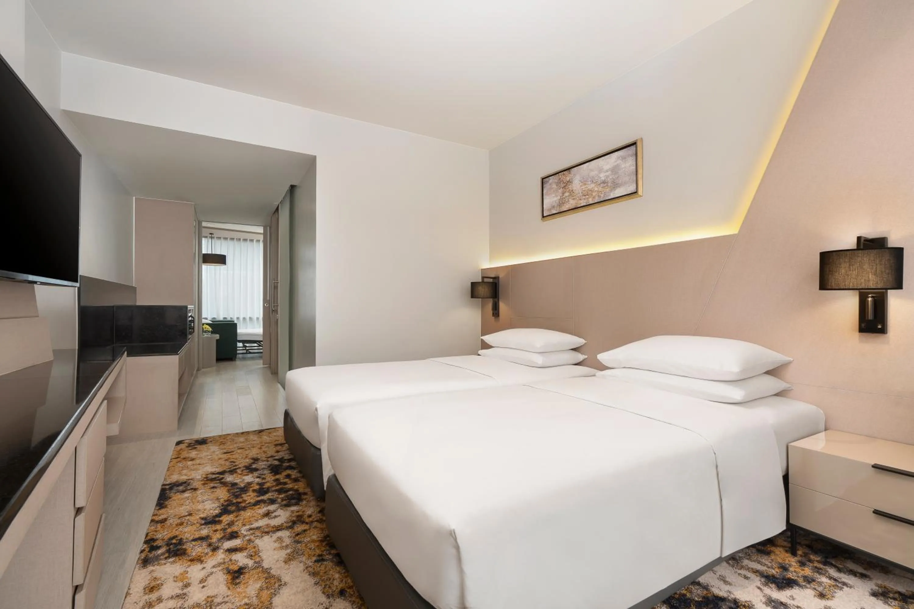 Bed in Hyatt Place Bangkok Sukhumvit 1