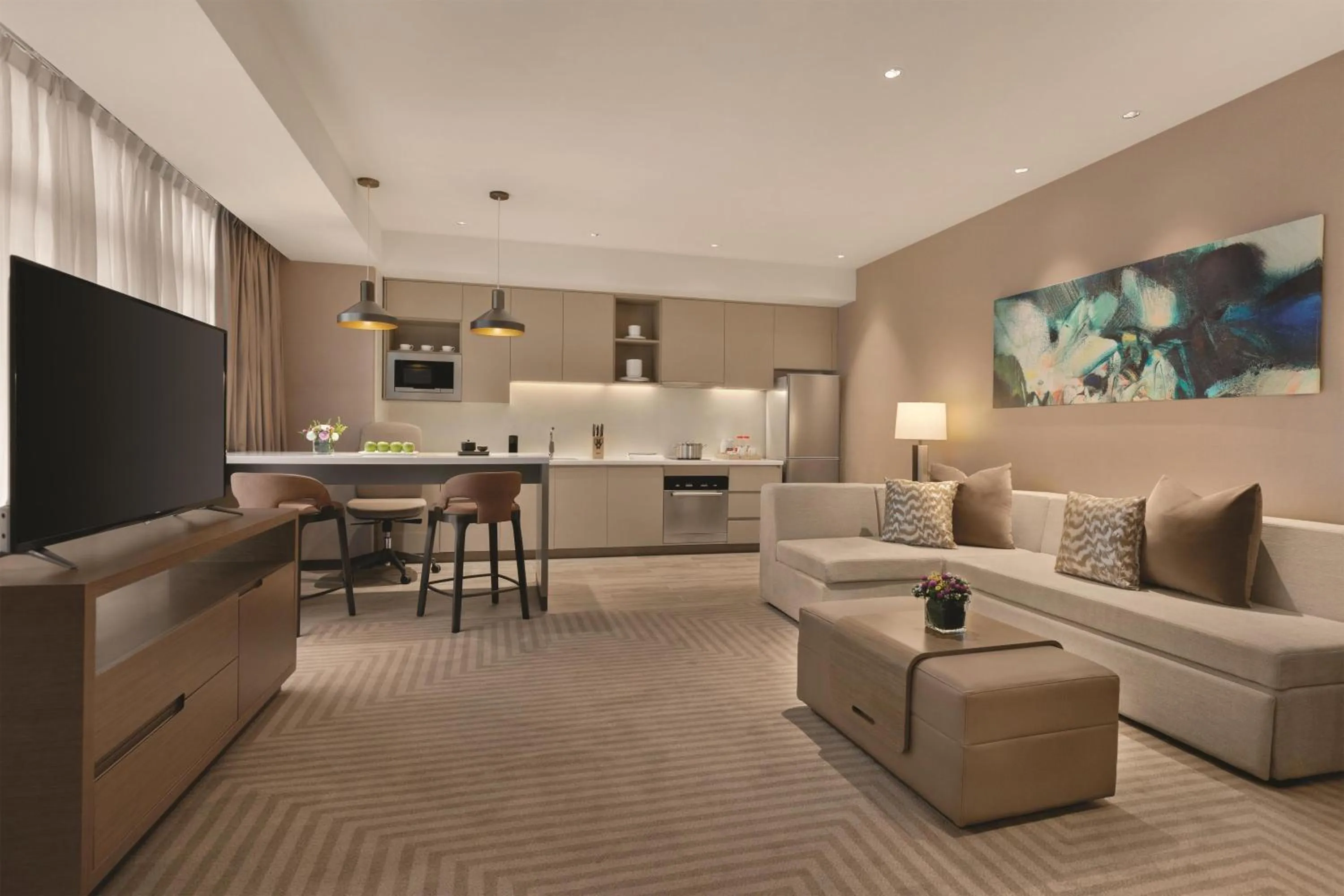 Photo of the whole room in Hyatt House Chengdu Pebble Walk