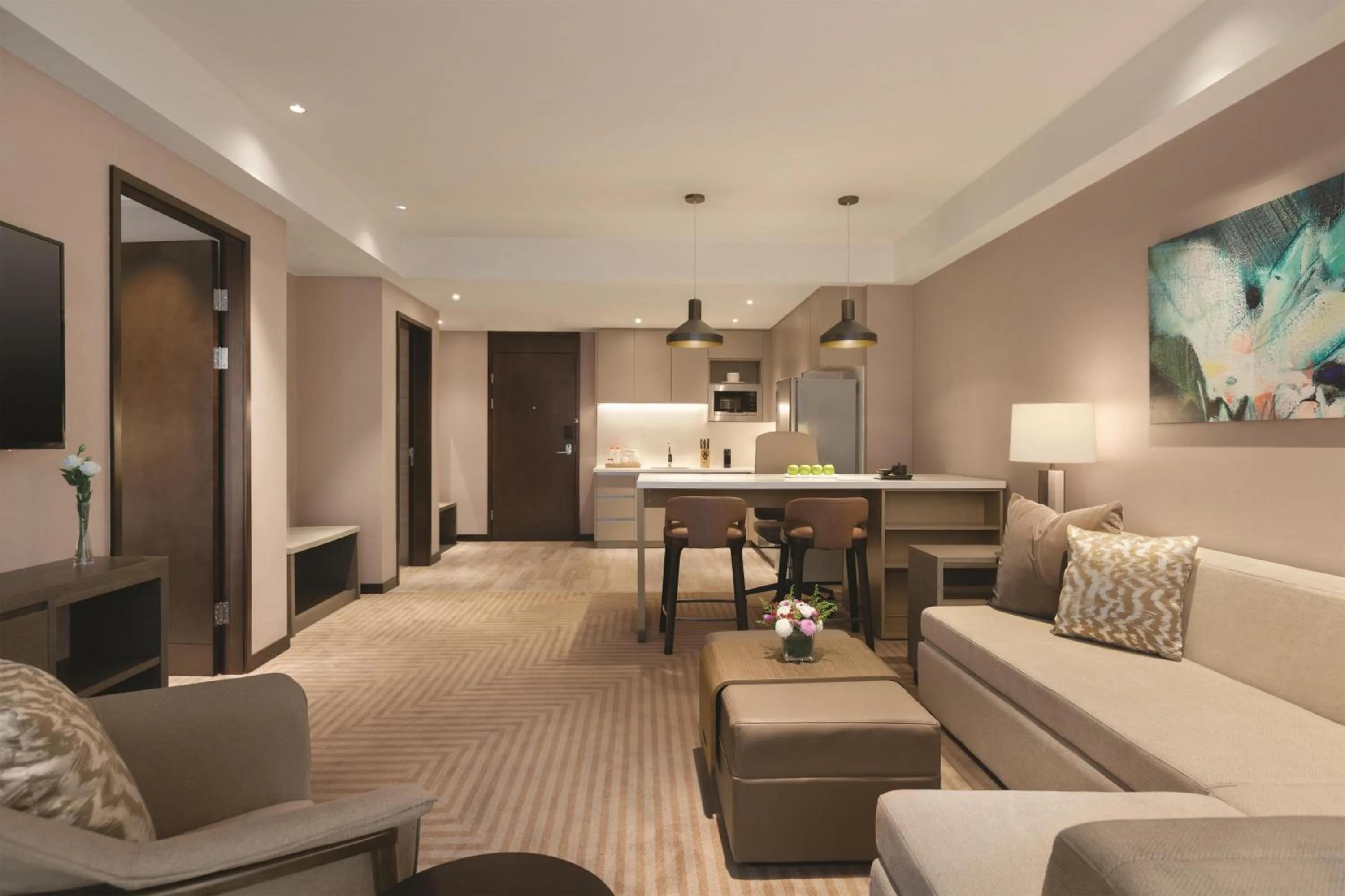 Photo of the whole room in Hyatt House Chengdu Pebble Walk