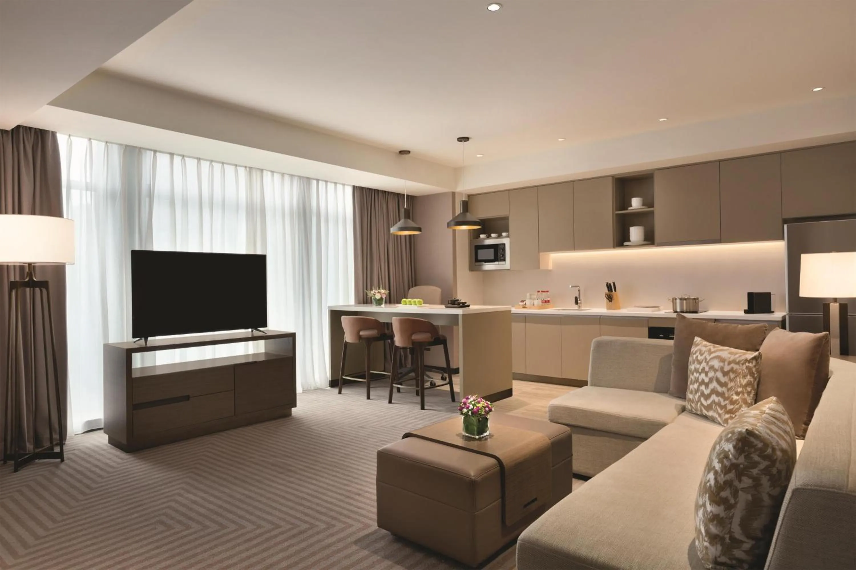 Photo of the whole room in Hyatt House Chengdu Pebble Walk