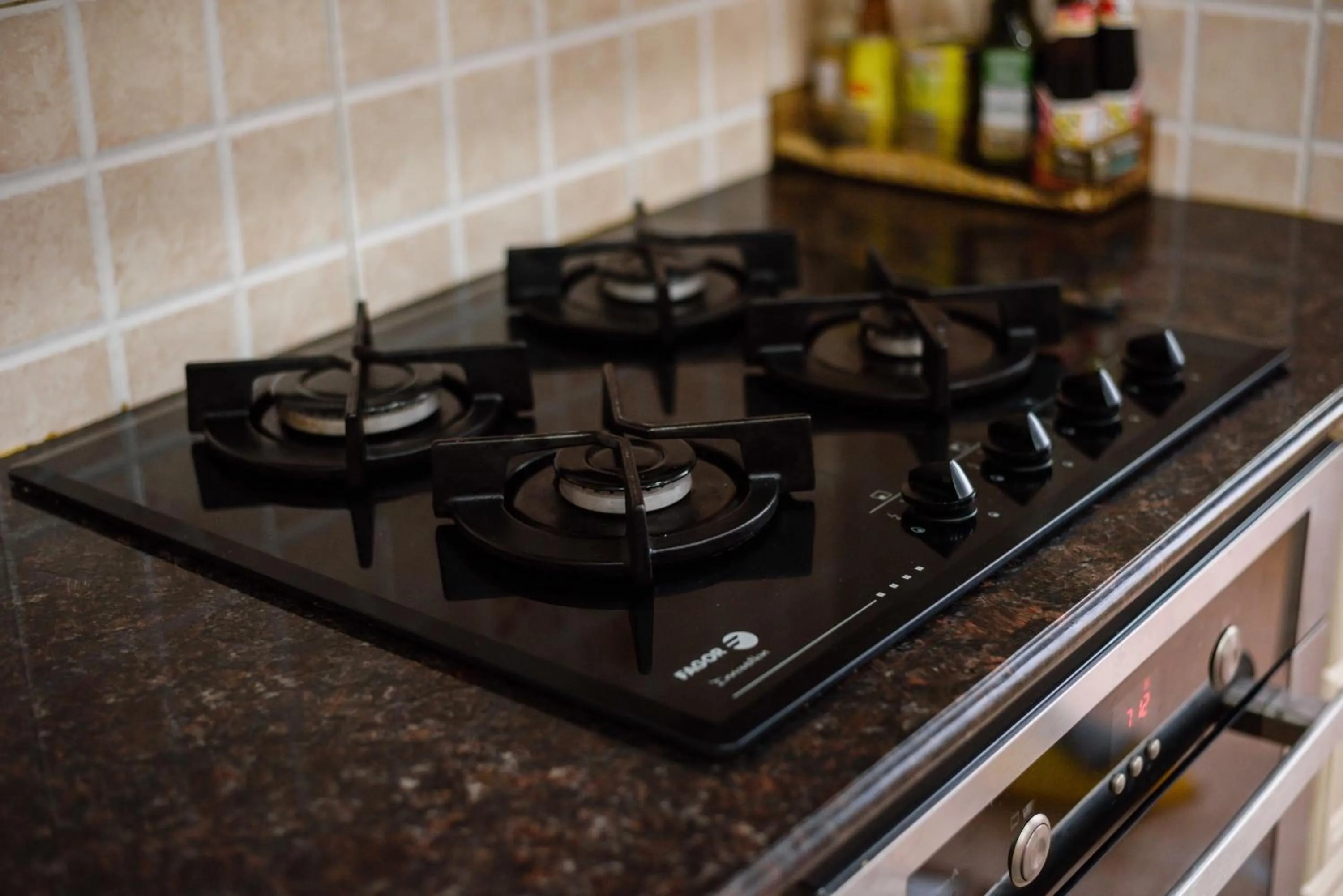 Kitchen or kitchenette in City View Apartment