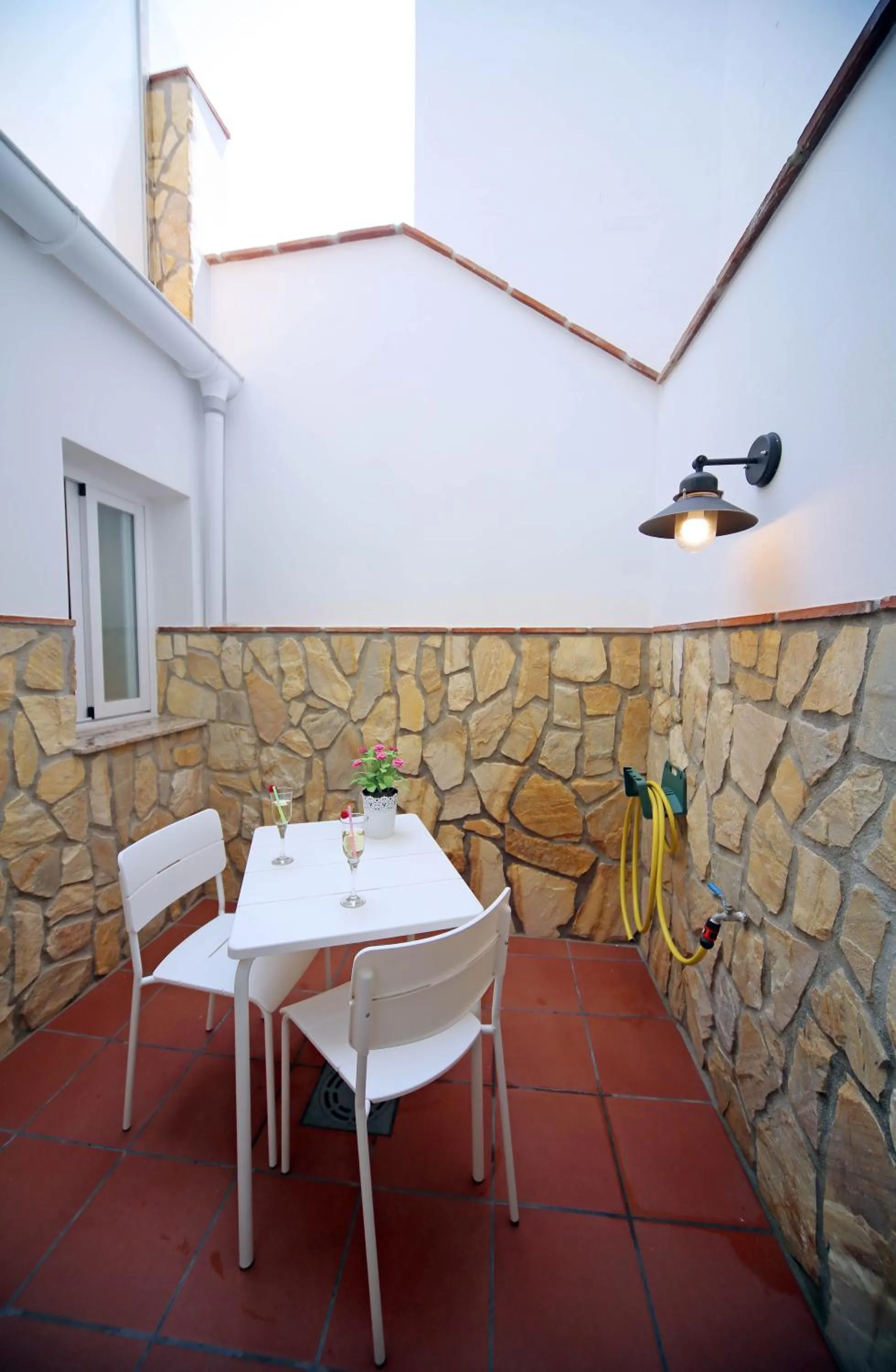 Patio in Hotel Casa Rosa