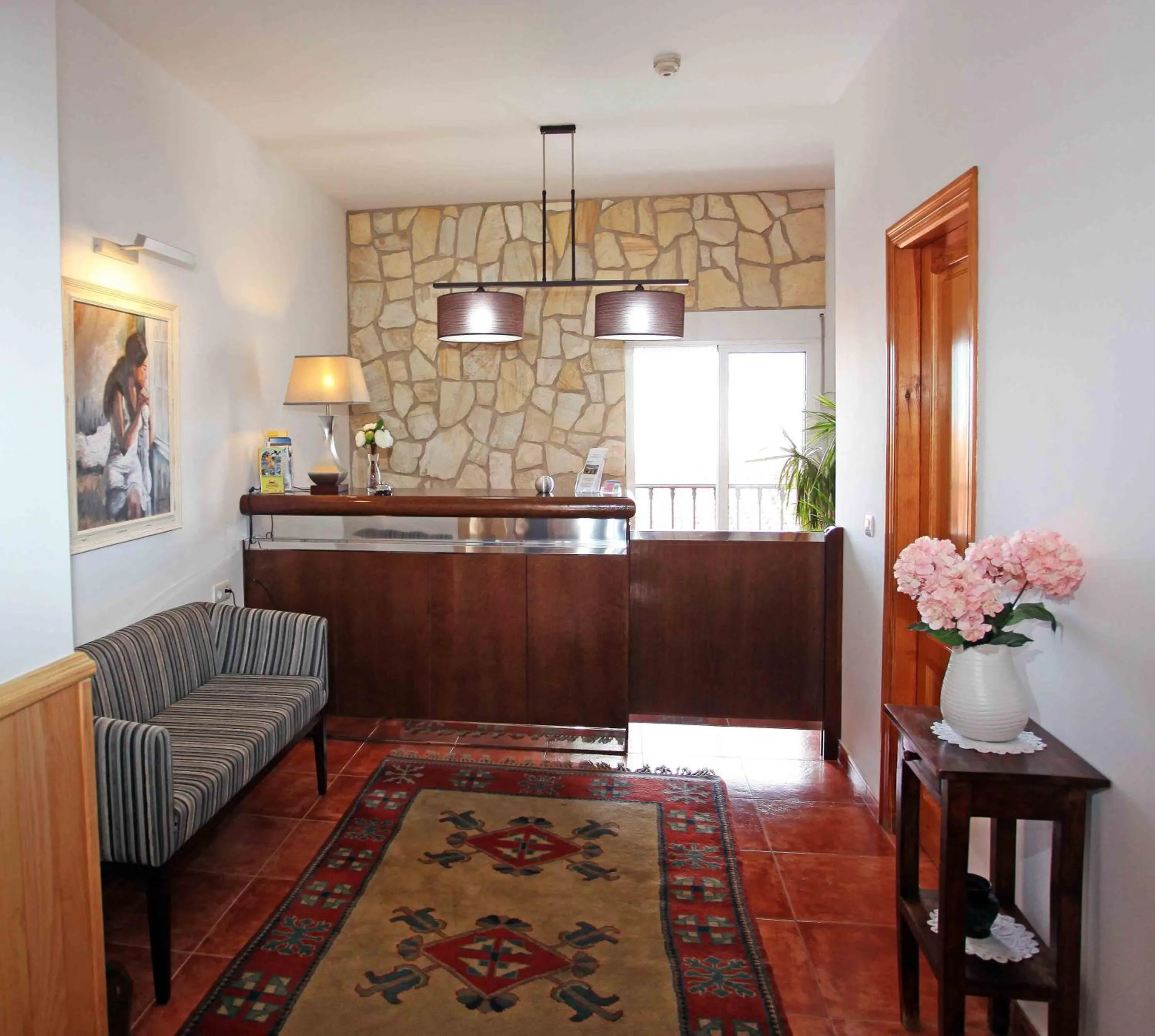 Lobby or reception in Hotel Casa Rosa
