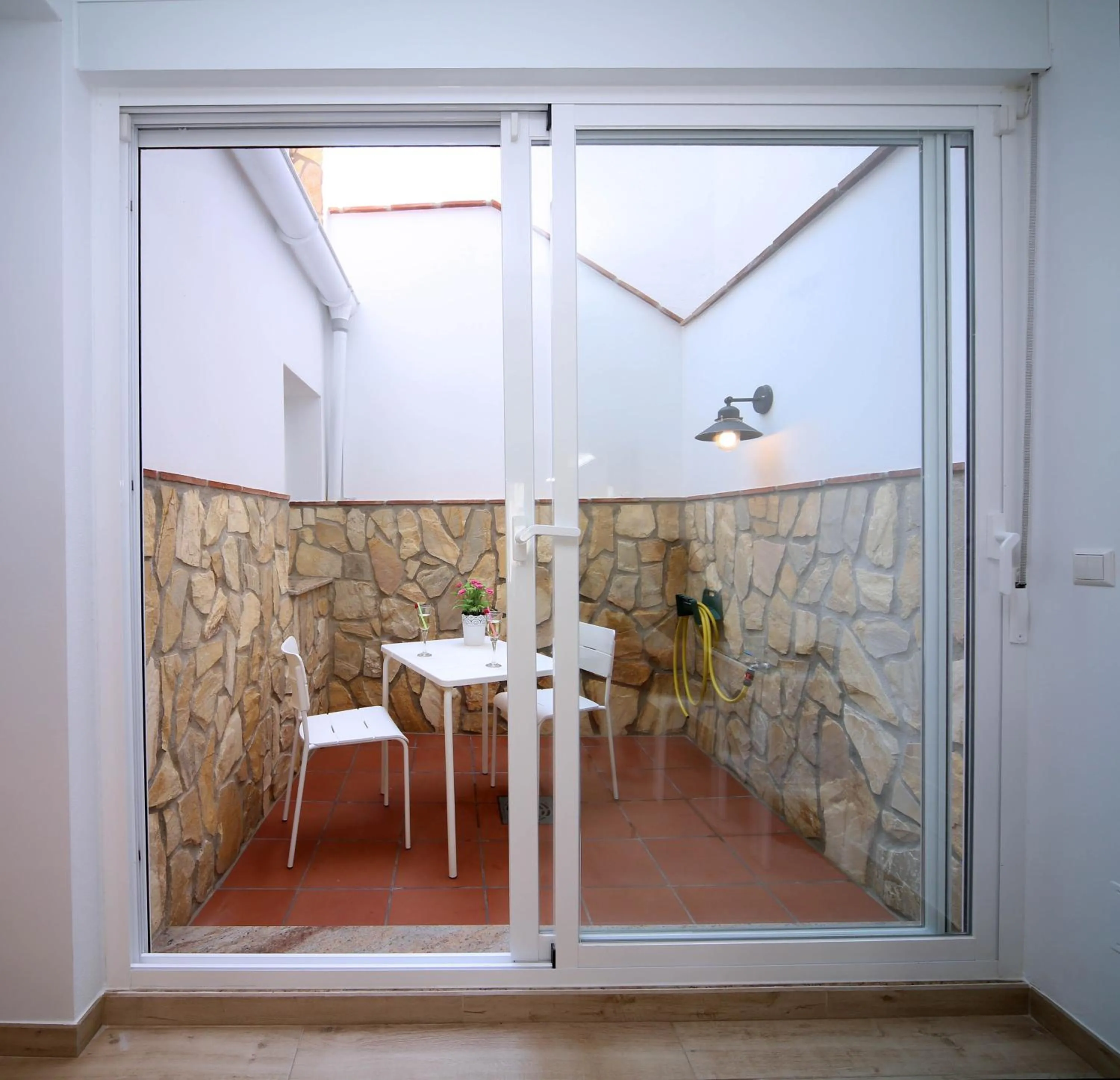 Patio in Hotel Casa Rosa