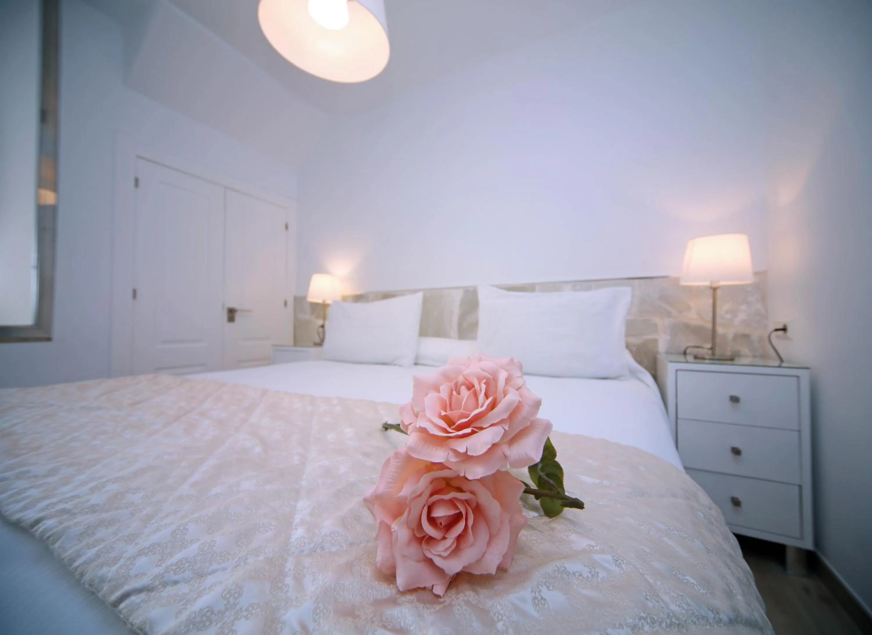 Bed in Hotel Casa Rosa