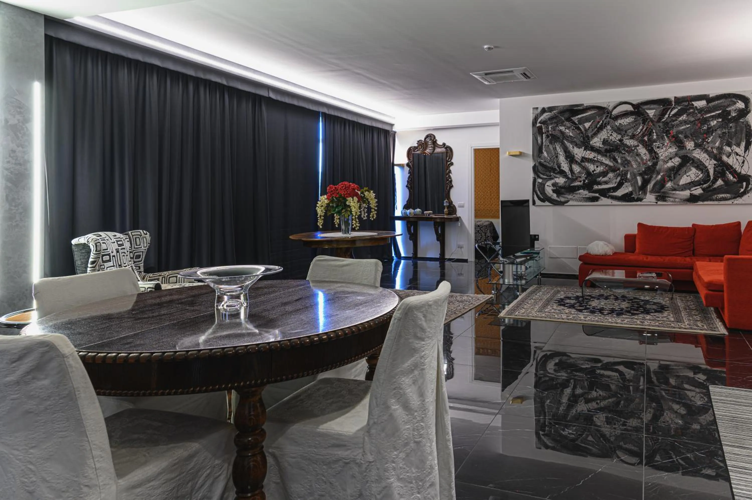 Living room in Hotel CineApollo - Ogni camera un film!