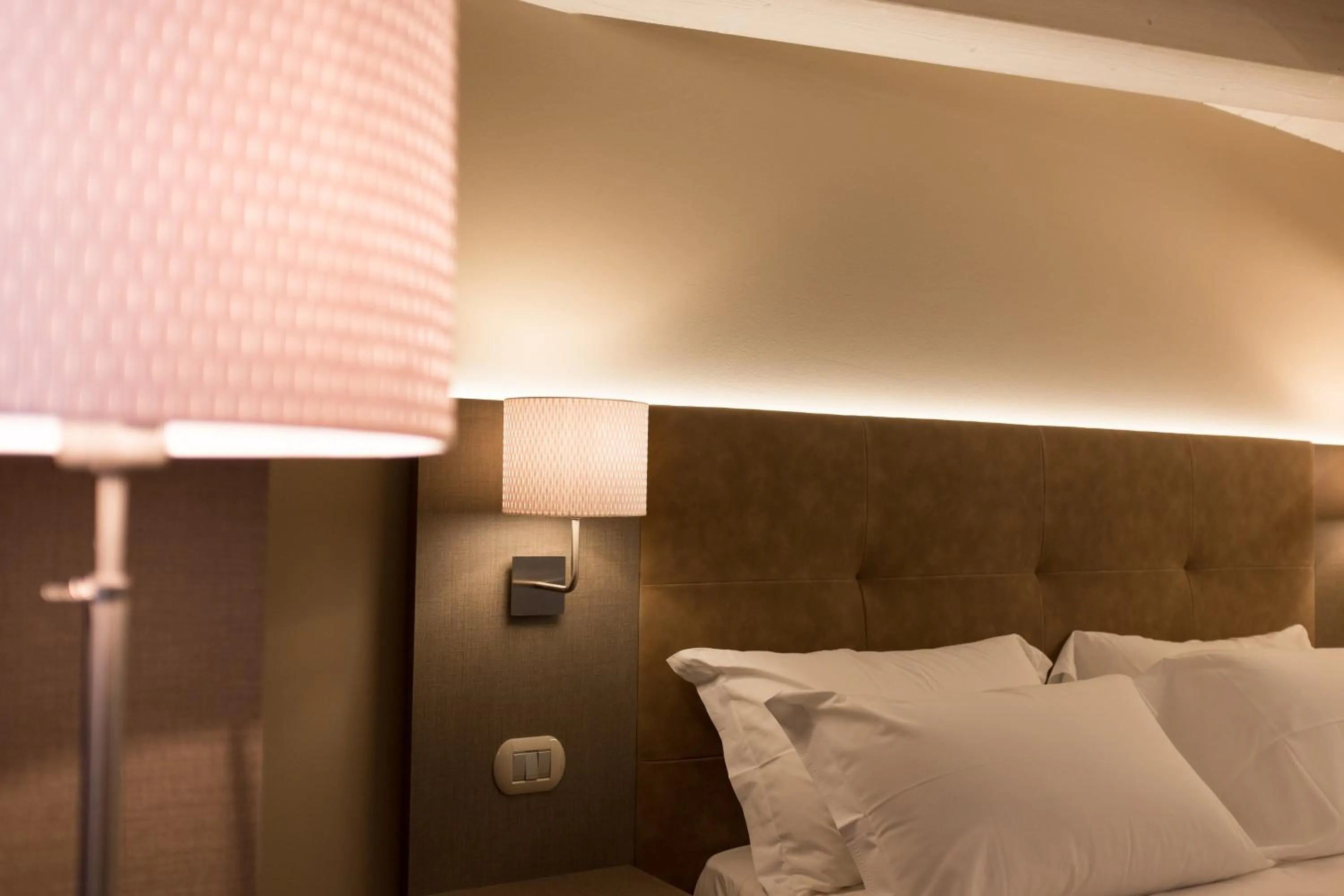 Bed in La Grotta Hotel