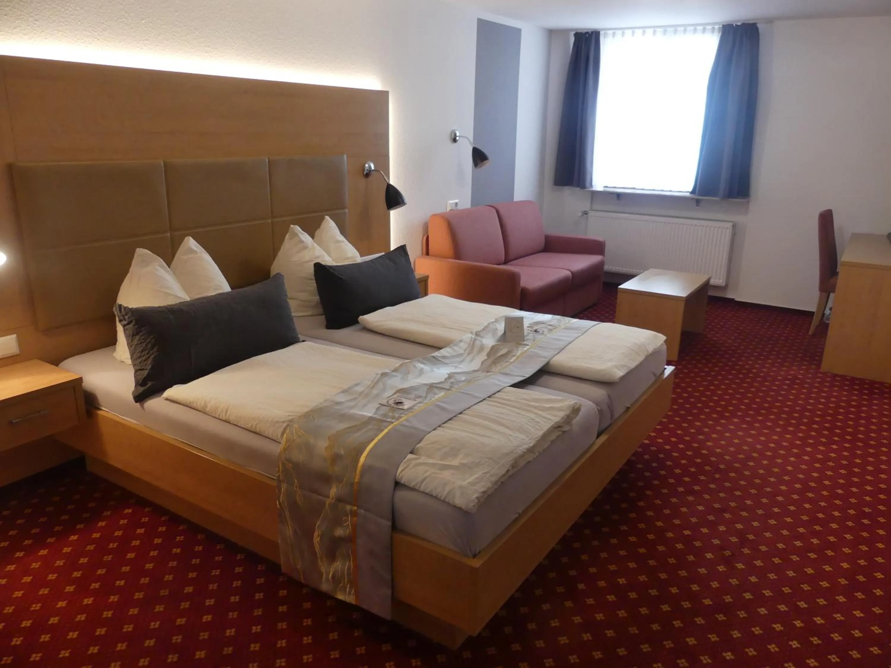 Bed in Hotel Traube