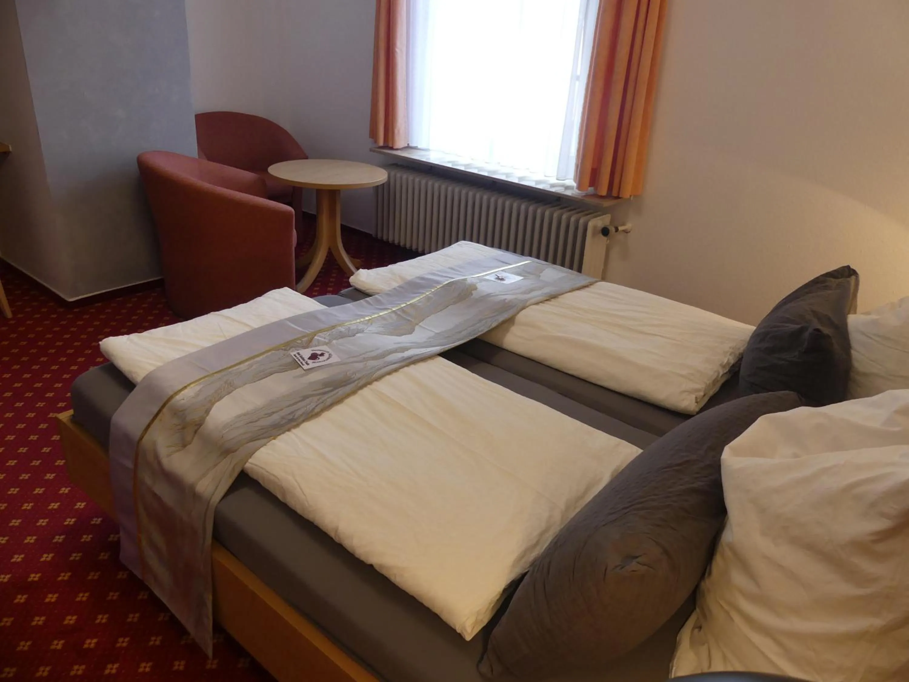 Bed in Hotel Traube