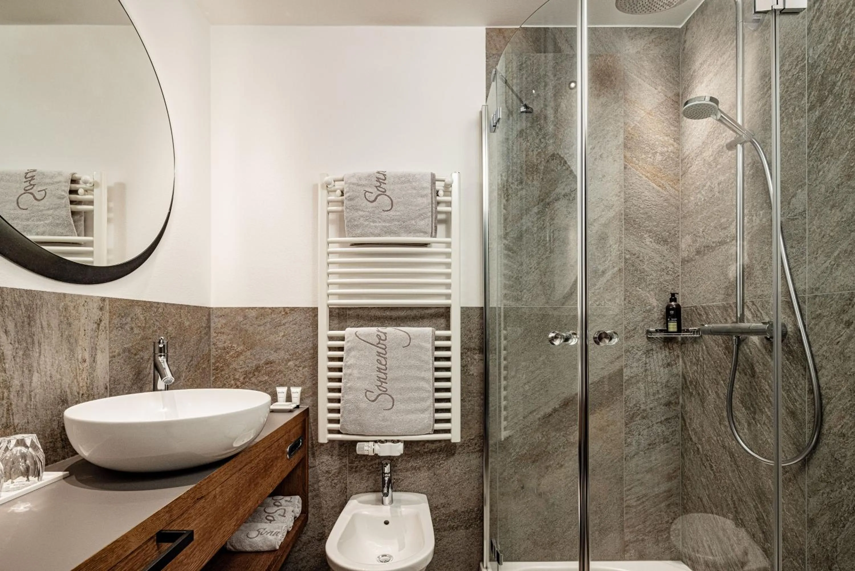 Bathroom in SONNENBERG Panorama Dolomites Wellbeing