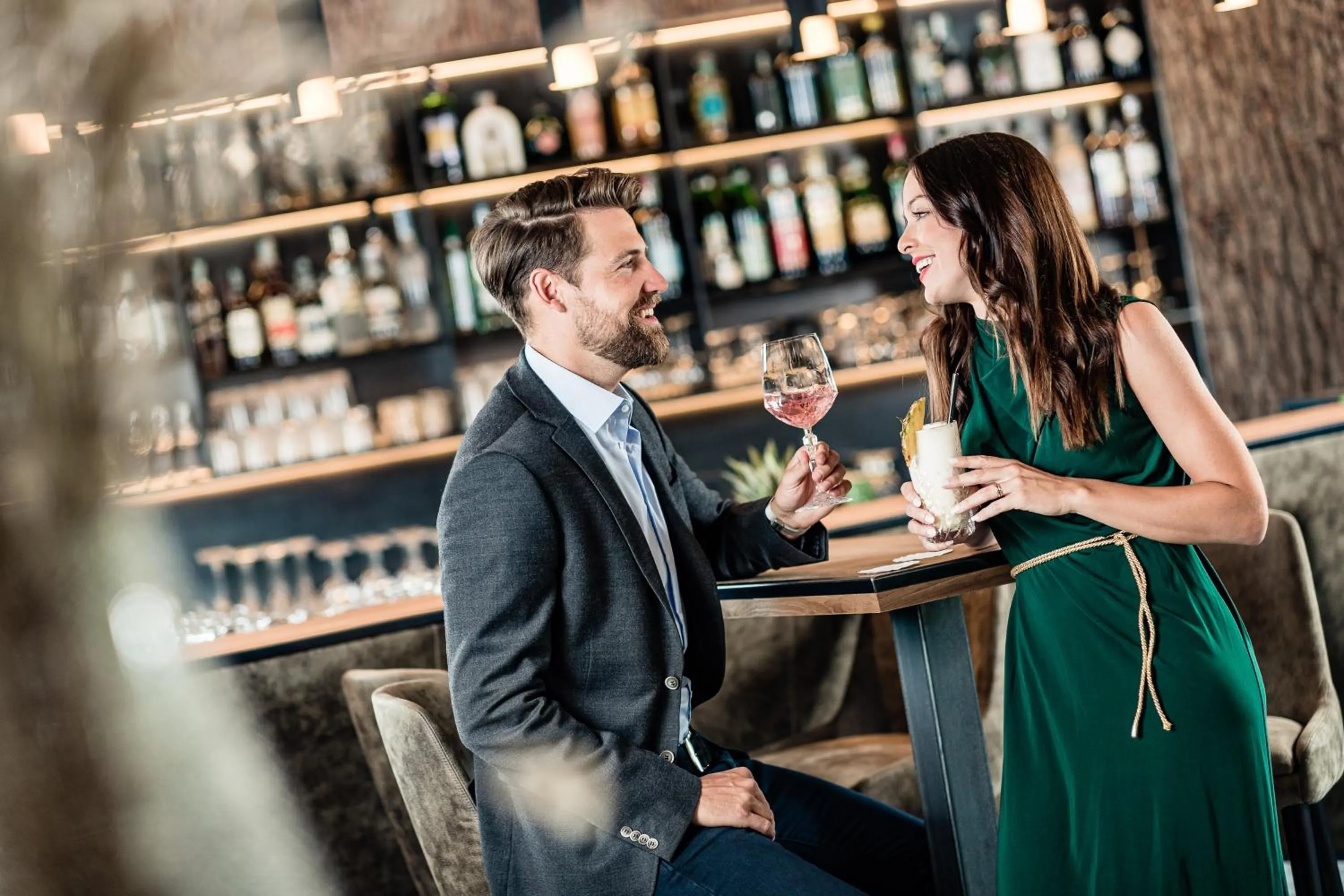 Lounge or bar in SONNENBERG Panorama Dolomites Wellbeing