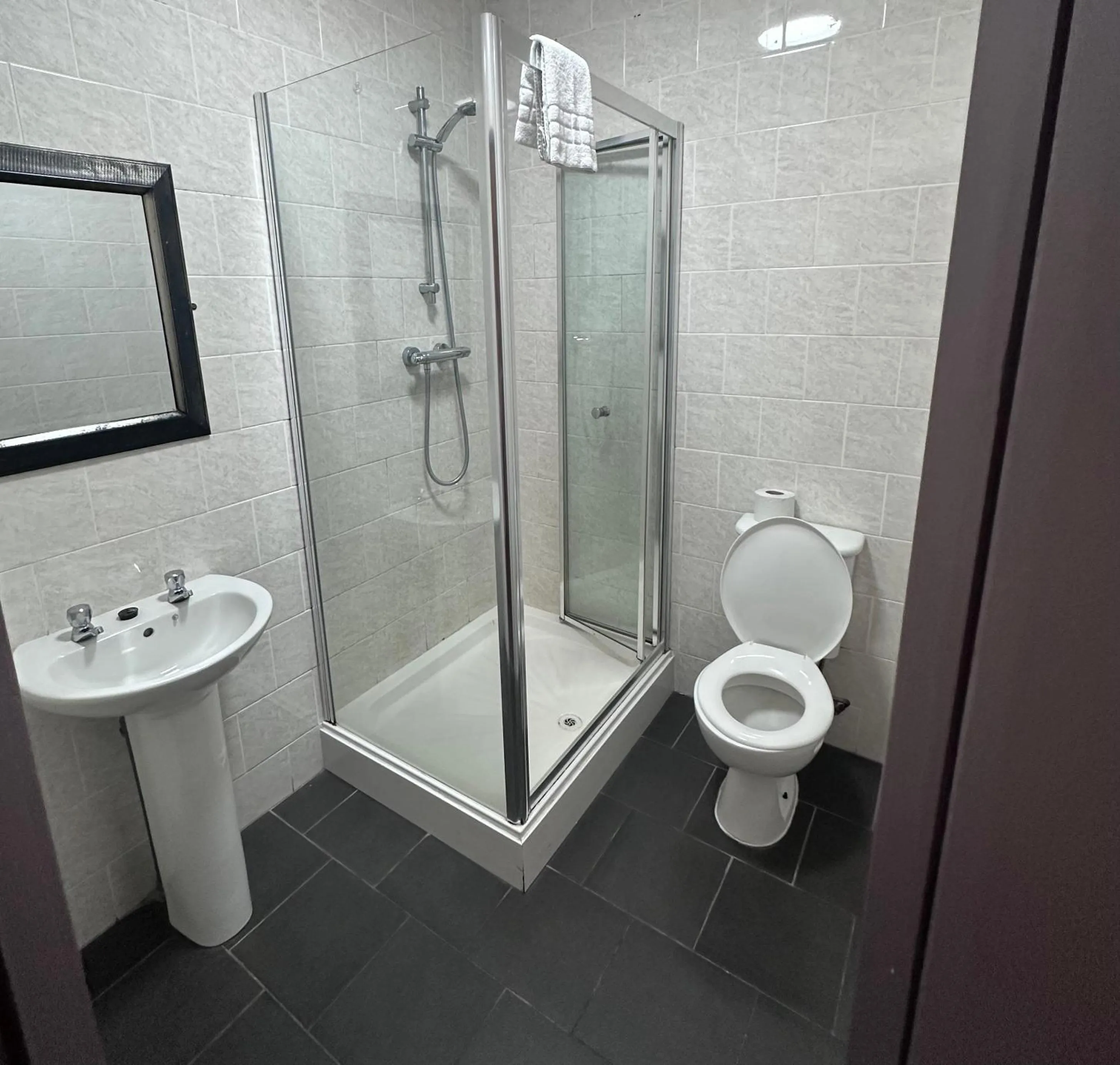 Shower in Minworth Lodge