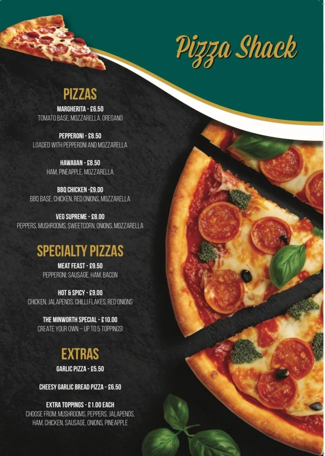 Food and drinks in Minworth Lodge