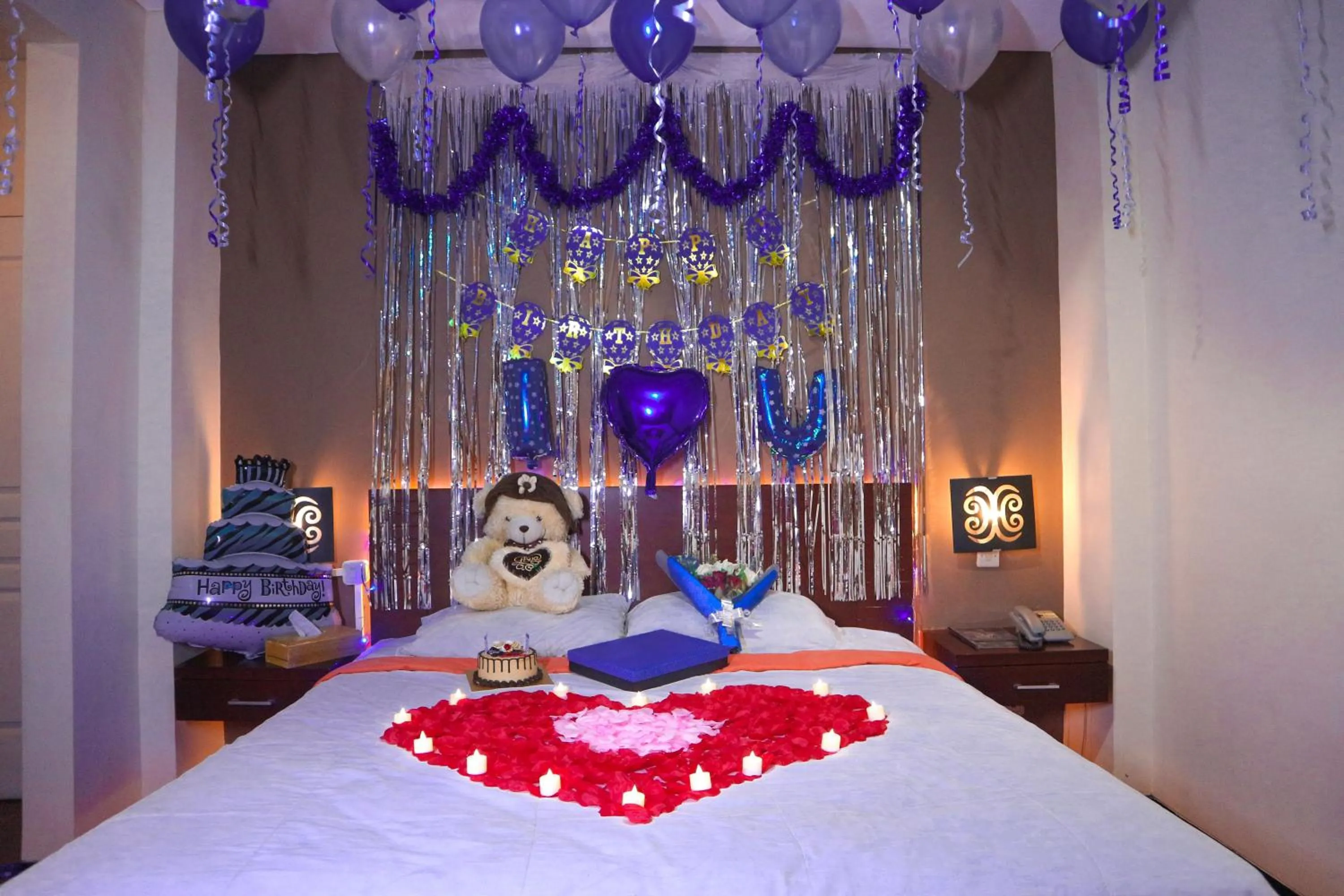 Bed in Helios Hotel Malang