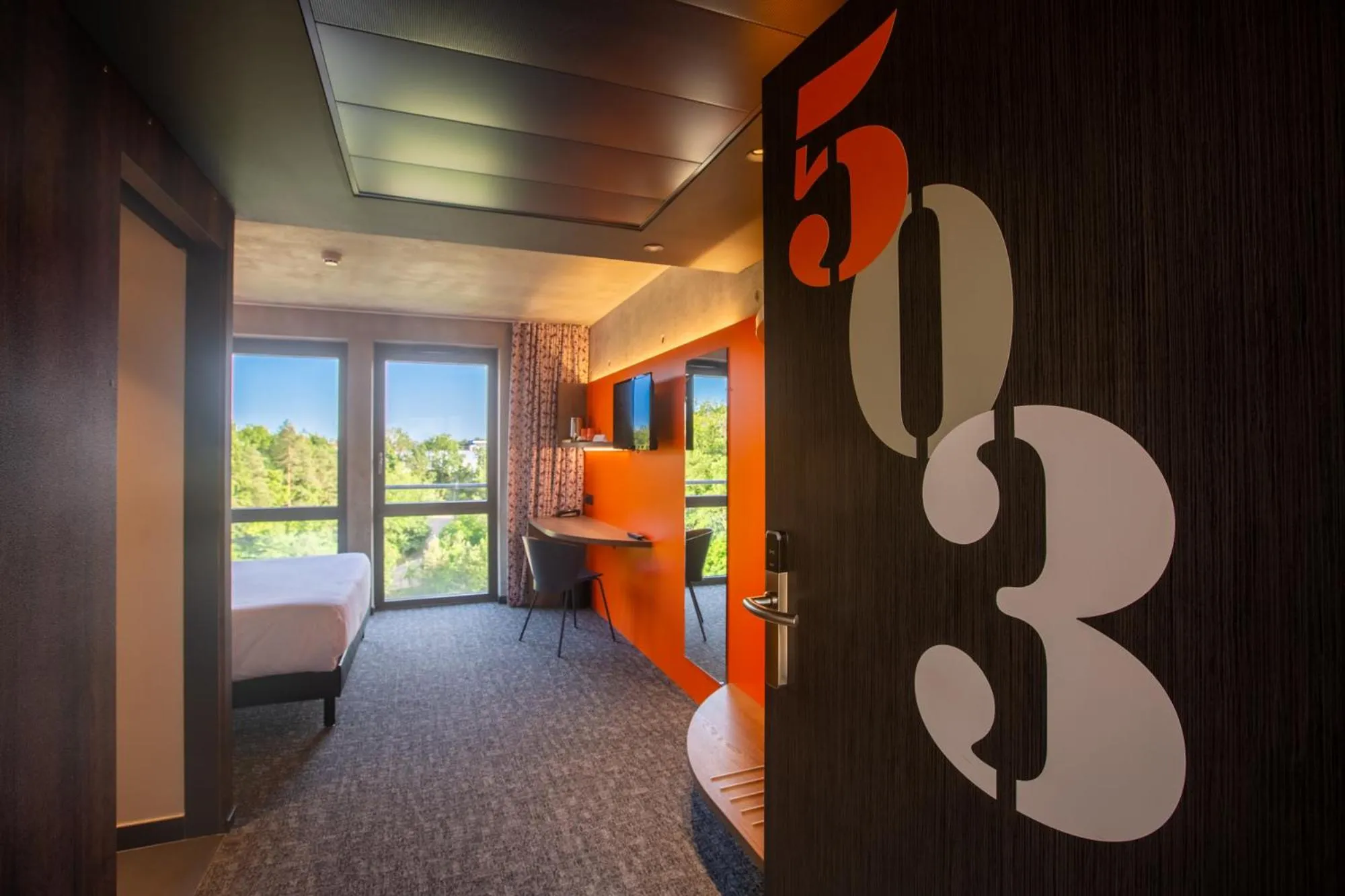 Bedroom in Lorraine Hôtel Nancy Ouest - Laxou