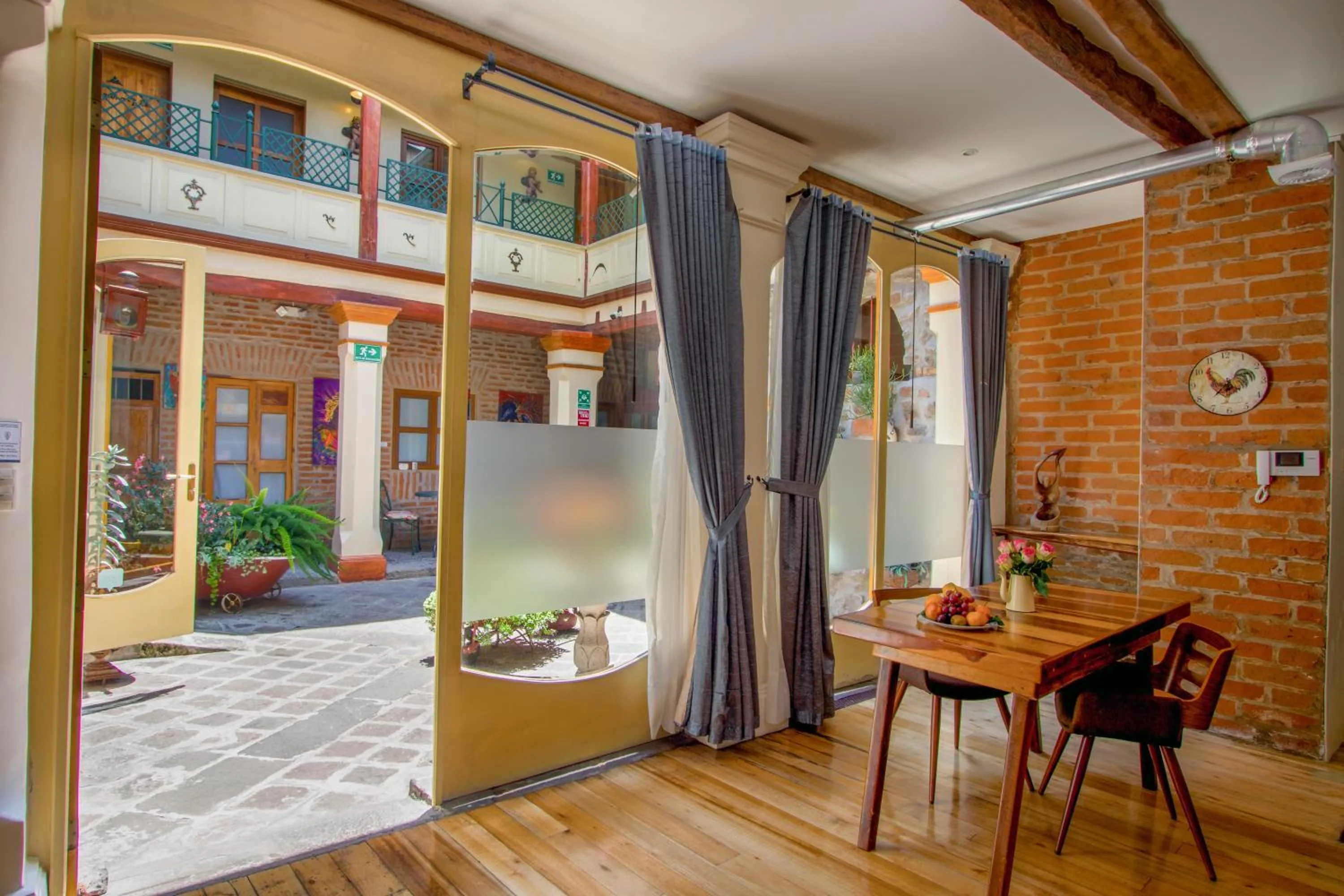 Inner courtyard view in Old Town Quito Suites, Heritage Boutique Hotel, Where Every Detail Tells a Story
