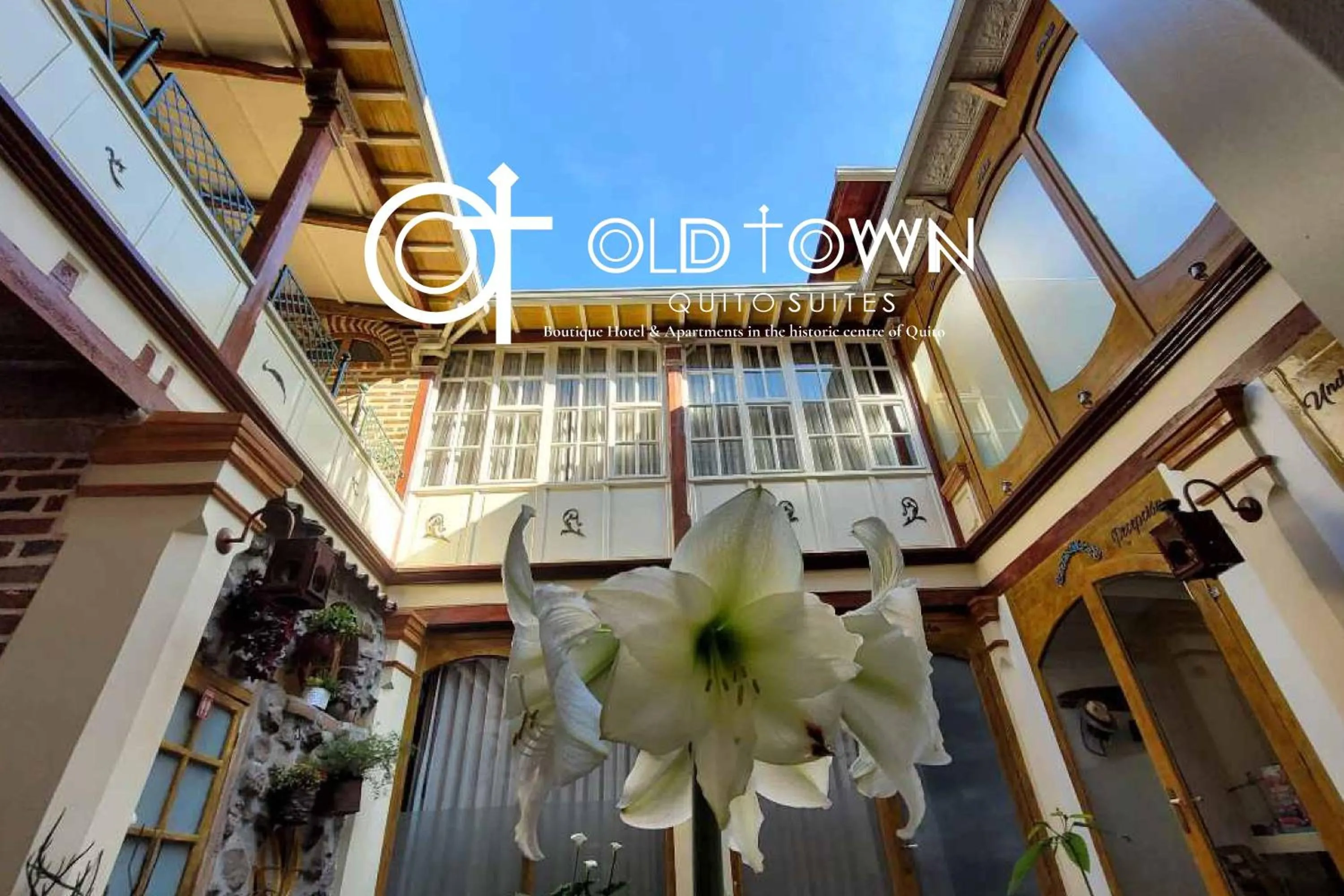 Inner courtyard view in Old Town Quito Suites, Heritage Boutique Hotel, Where Every Detail Tells a Story