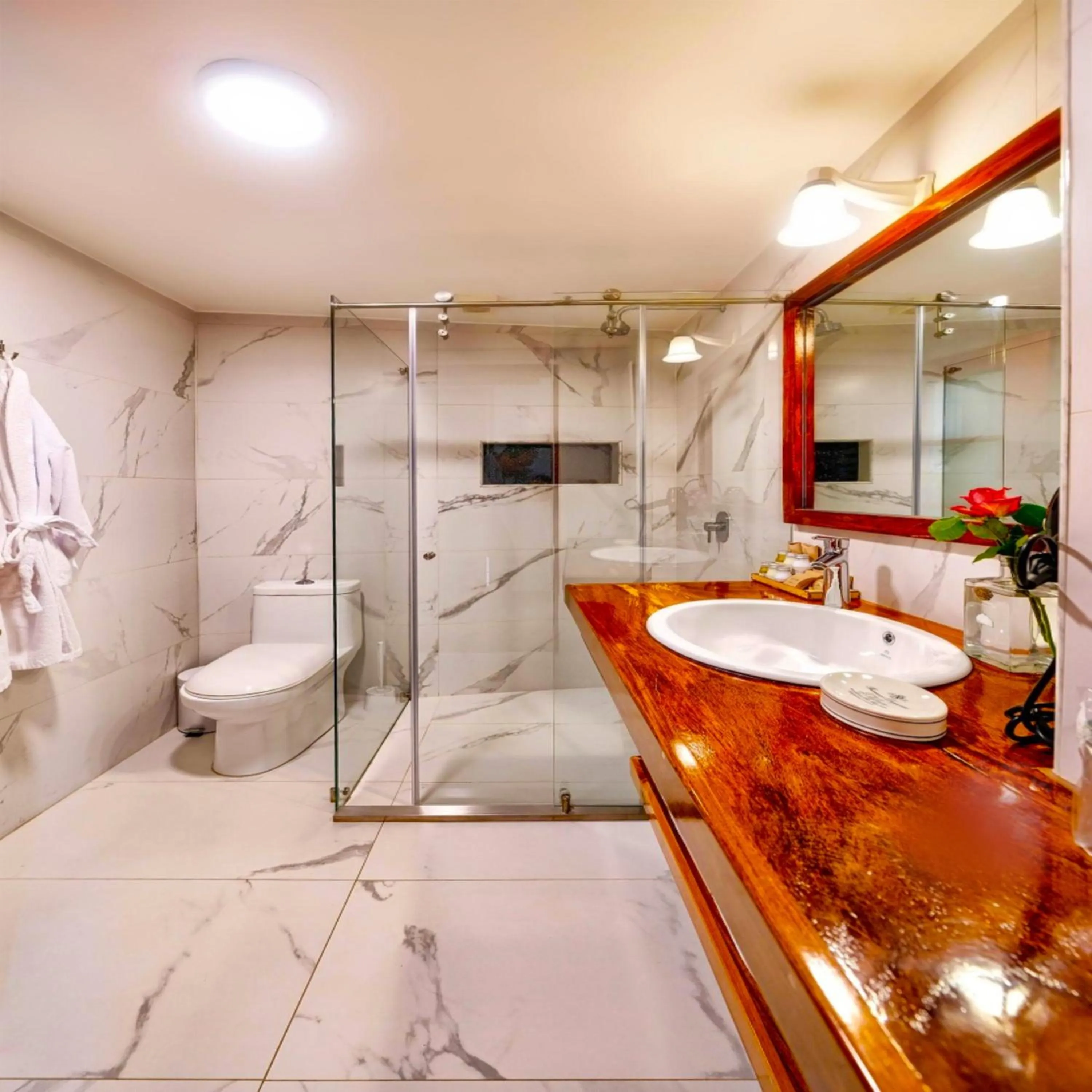 Bathroom in Old Town Quito Suites, Heritage Boutique Hotel, Where Every Detail Tells a Story